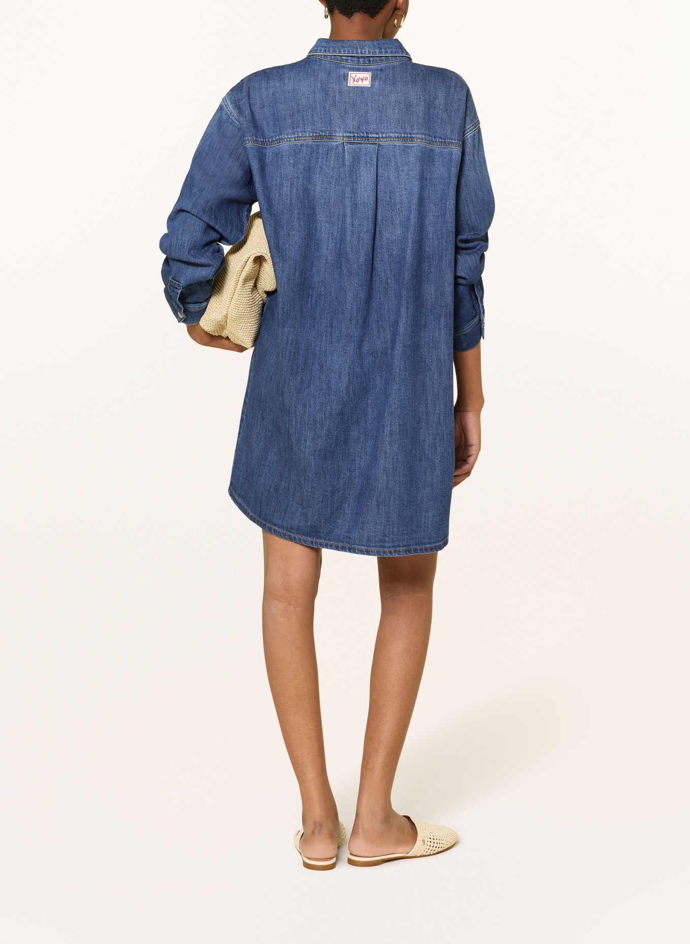 comma džínové šaty: MODRÁ