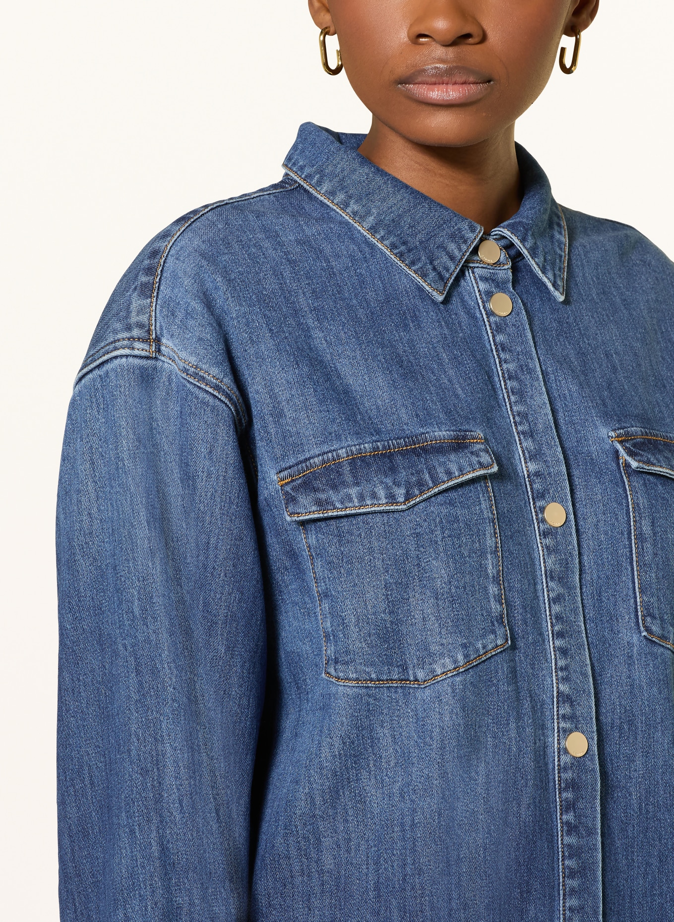 comma džínové šaty: MODRÁ