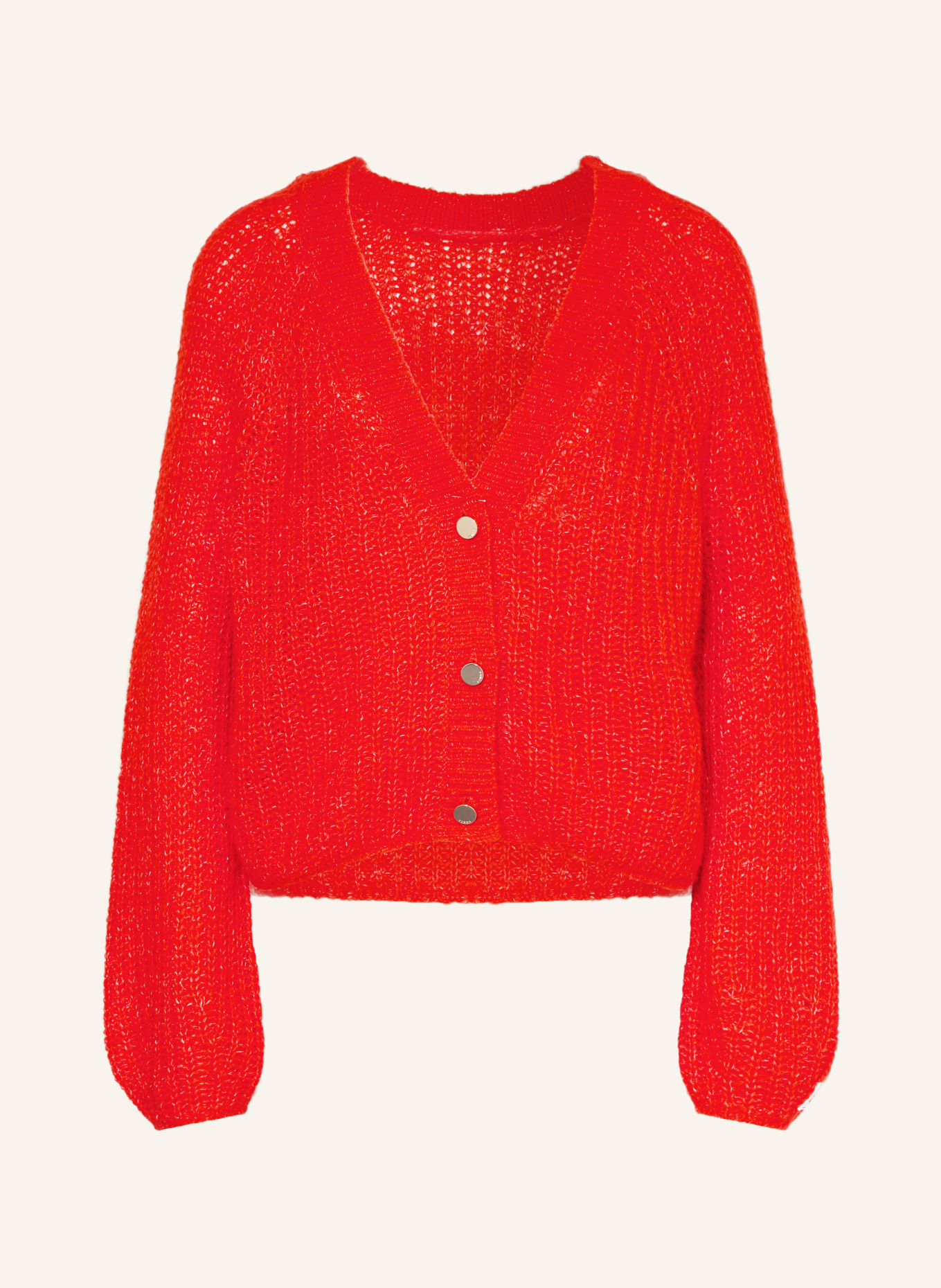 comma cardigan: RED