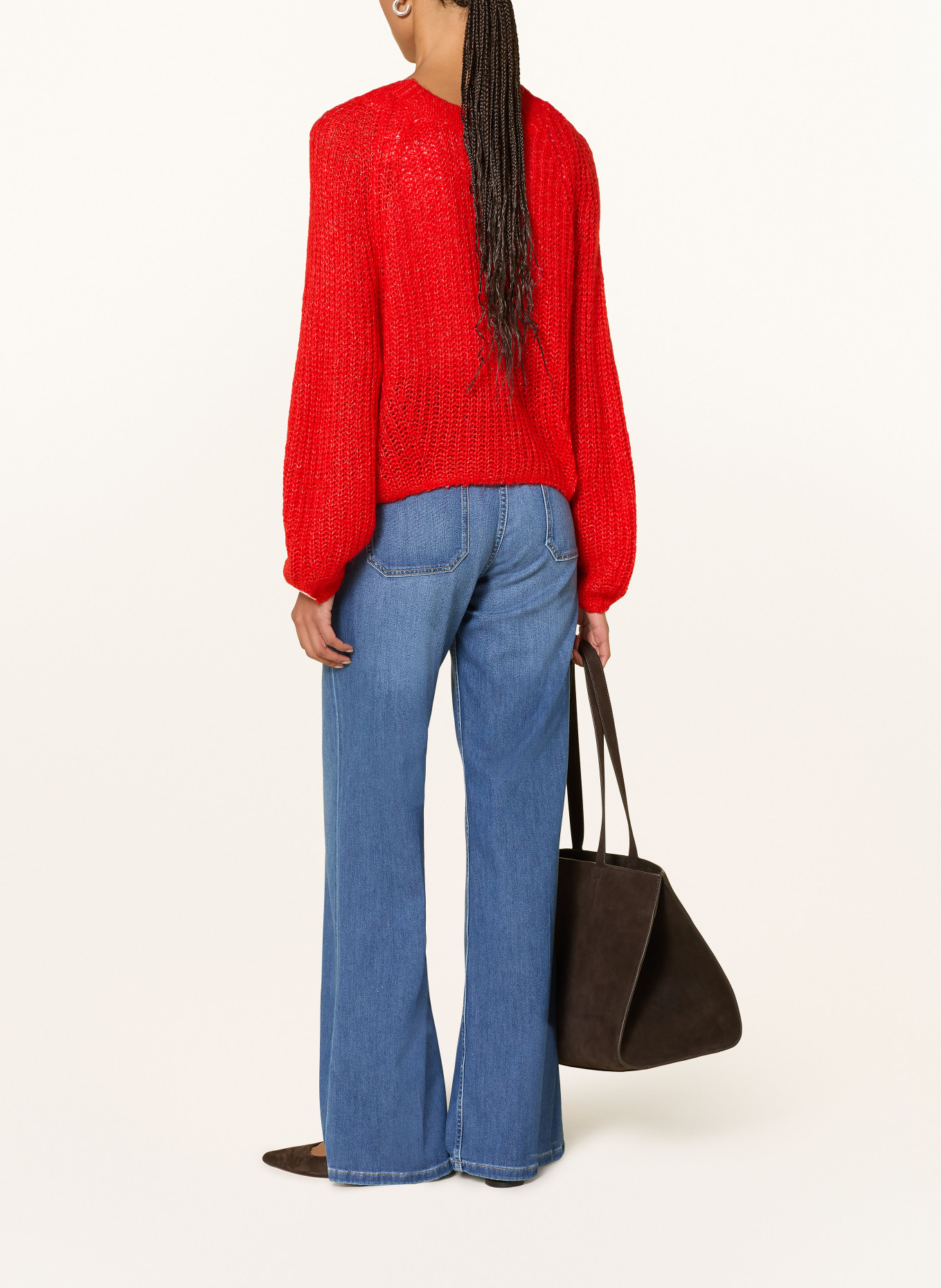 comma cardigan: RED