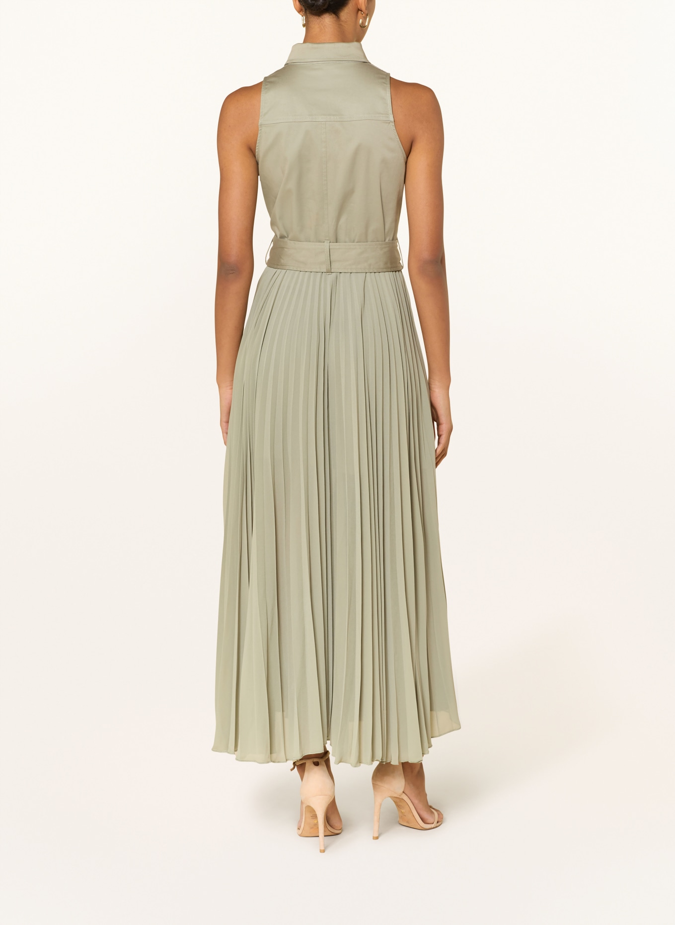 LIU JO Kleid mit Plissees: HELLGRÜN