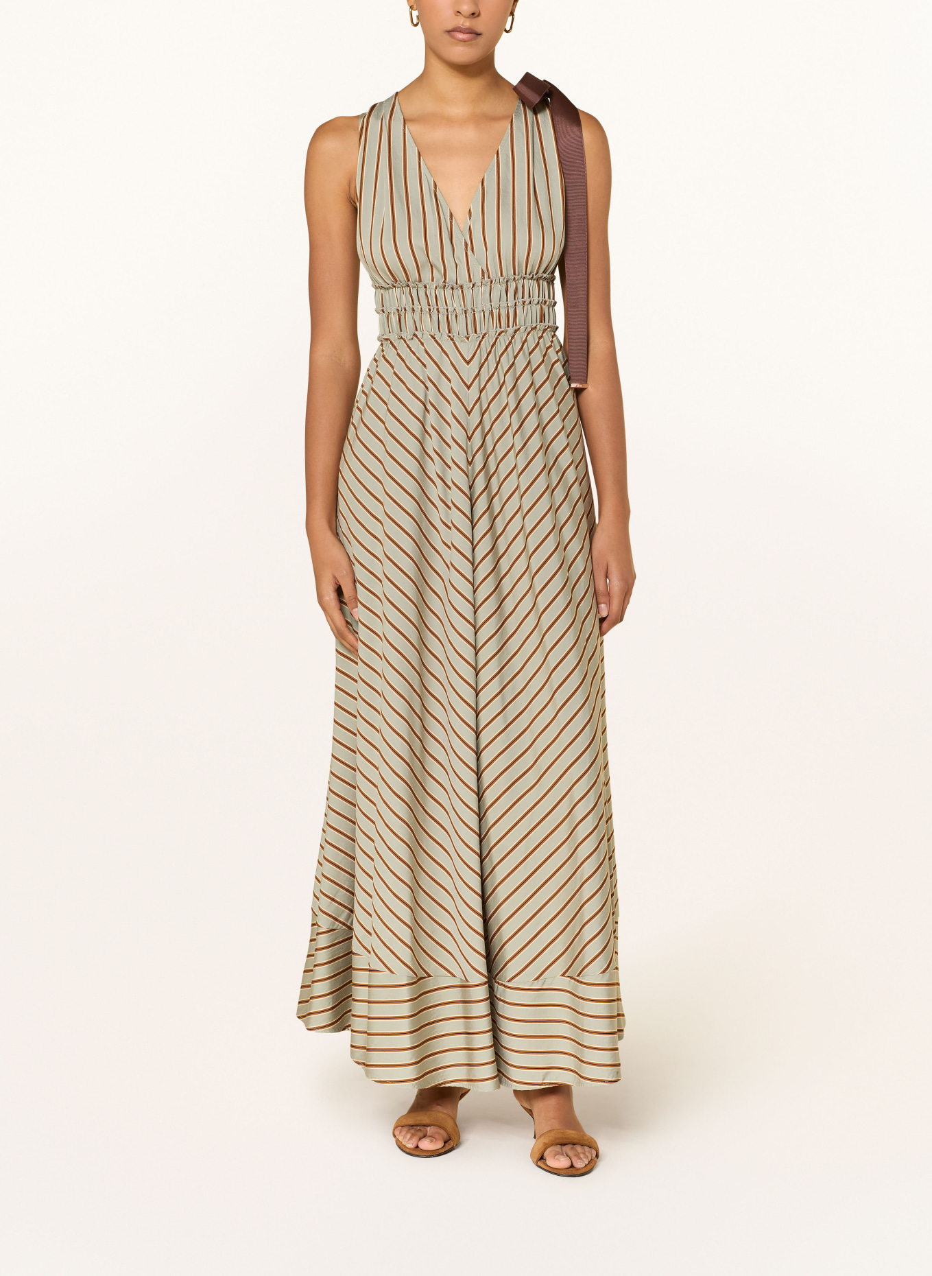 LIU JO Kleid: MINT / BRAUN / DUNKELBLAU