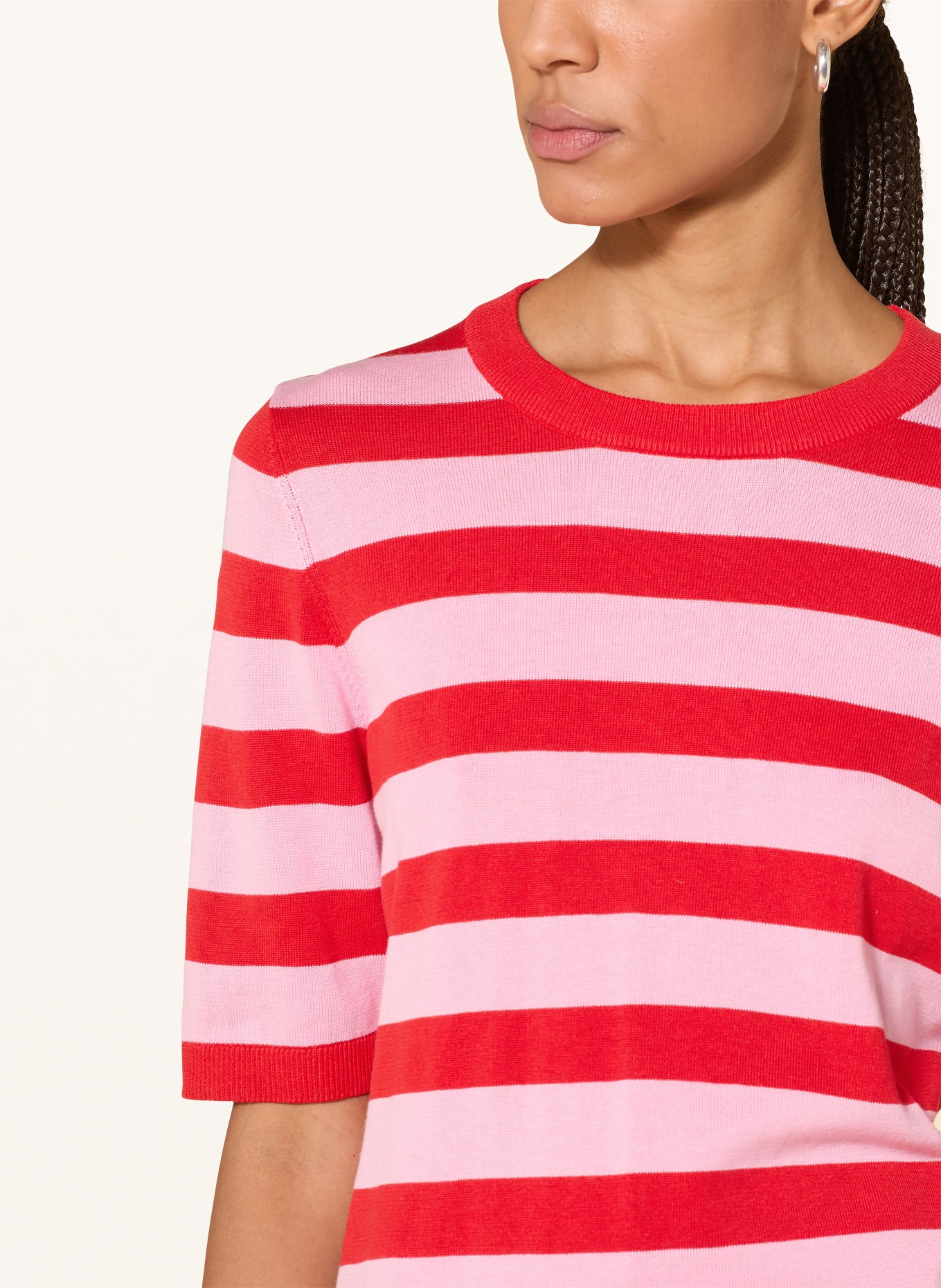 s.Oliver BLACK LABEL Strickshirt: ROSA / ROT