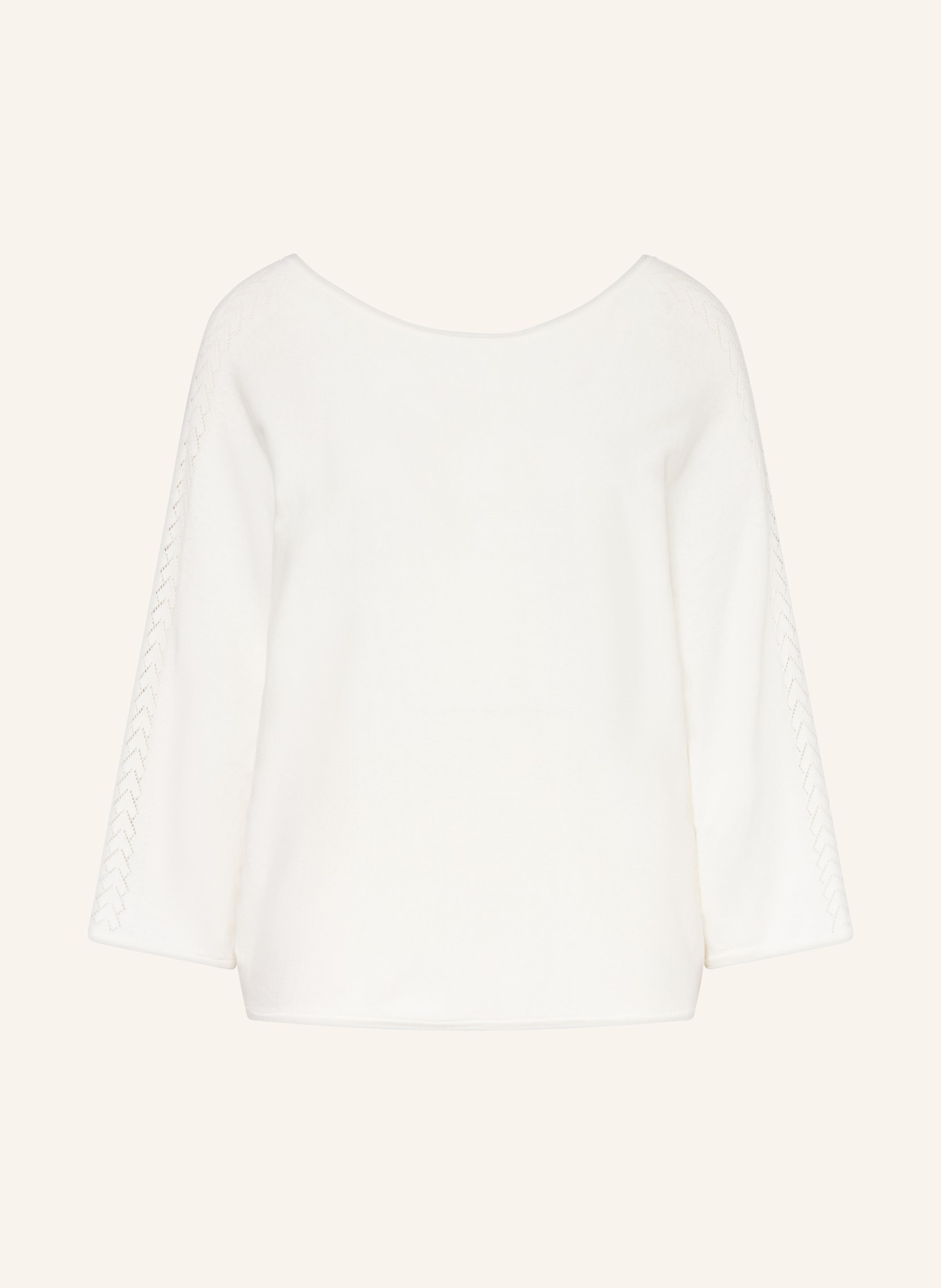 s.Oliver BLACK LABEL Pullover mit 3/4-Arm: CREME