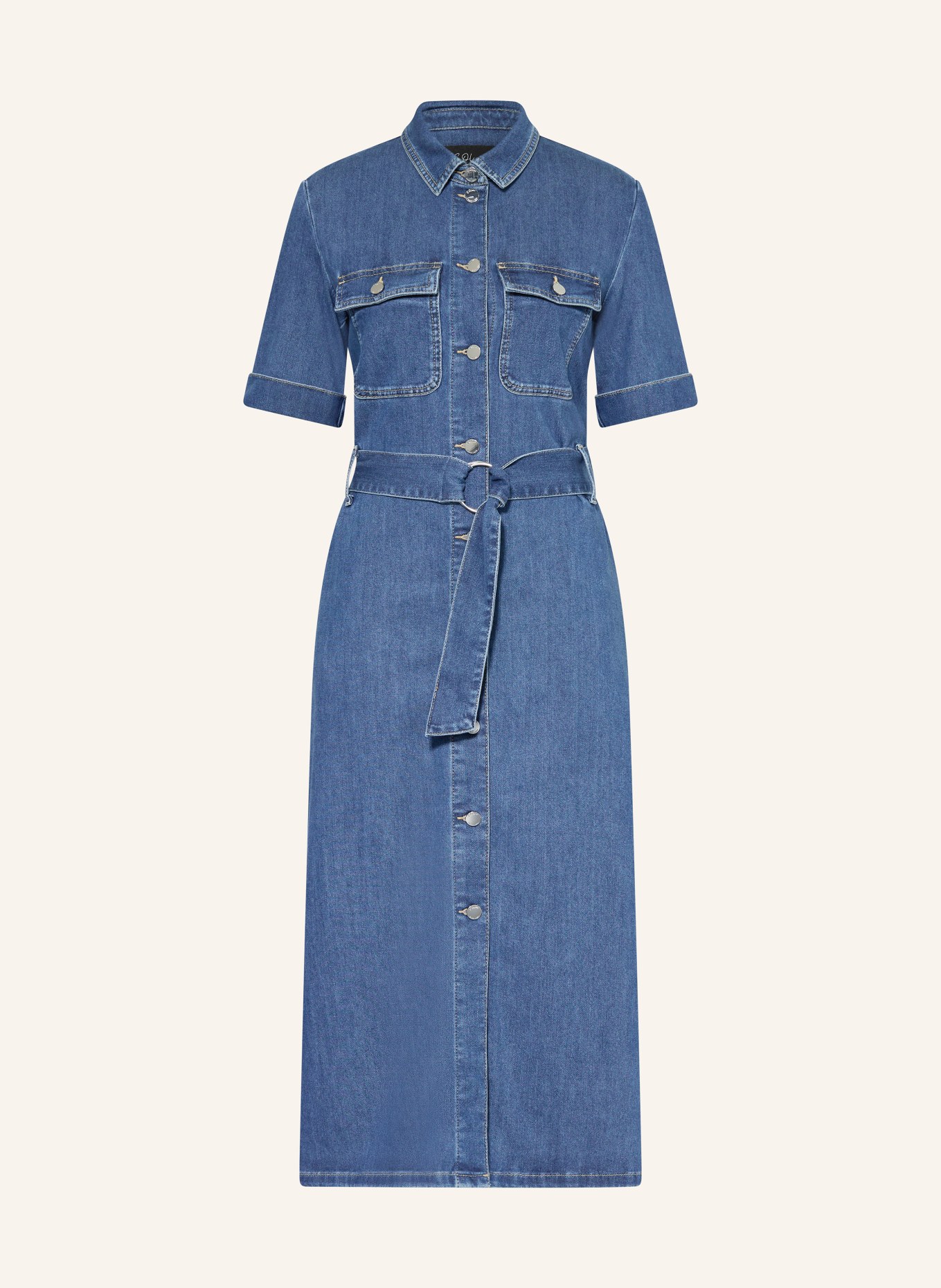 s.Oliver BLACK LABEL Košilové šaty v džínovém stylu: MODRÁ