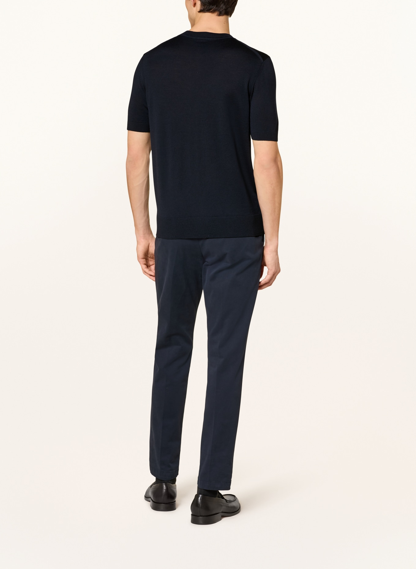 BOSS Knitted shirt UMAURO: DARK BLUE