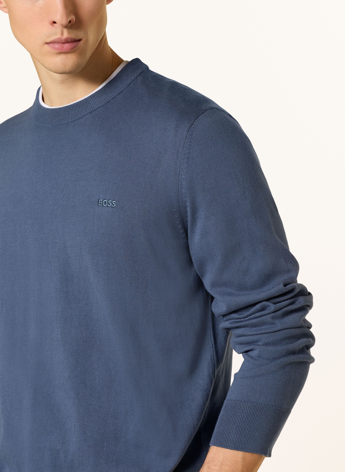 BOSS UPACAS sweater: BLUE GRAY