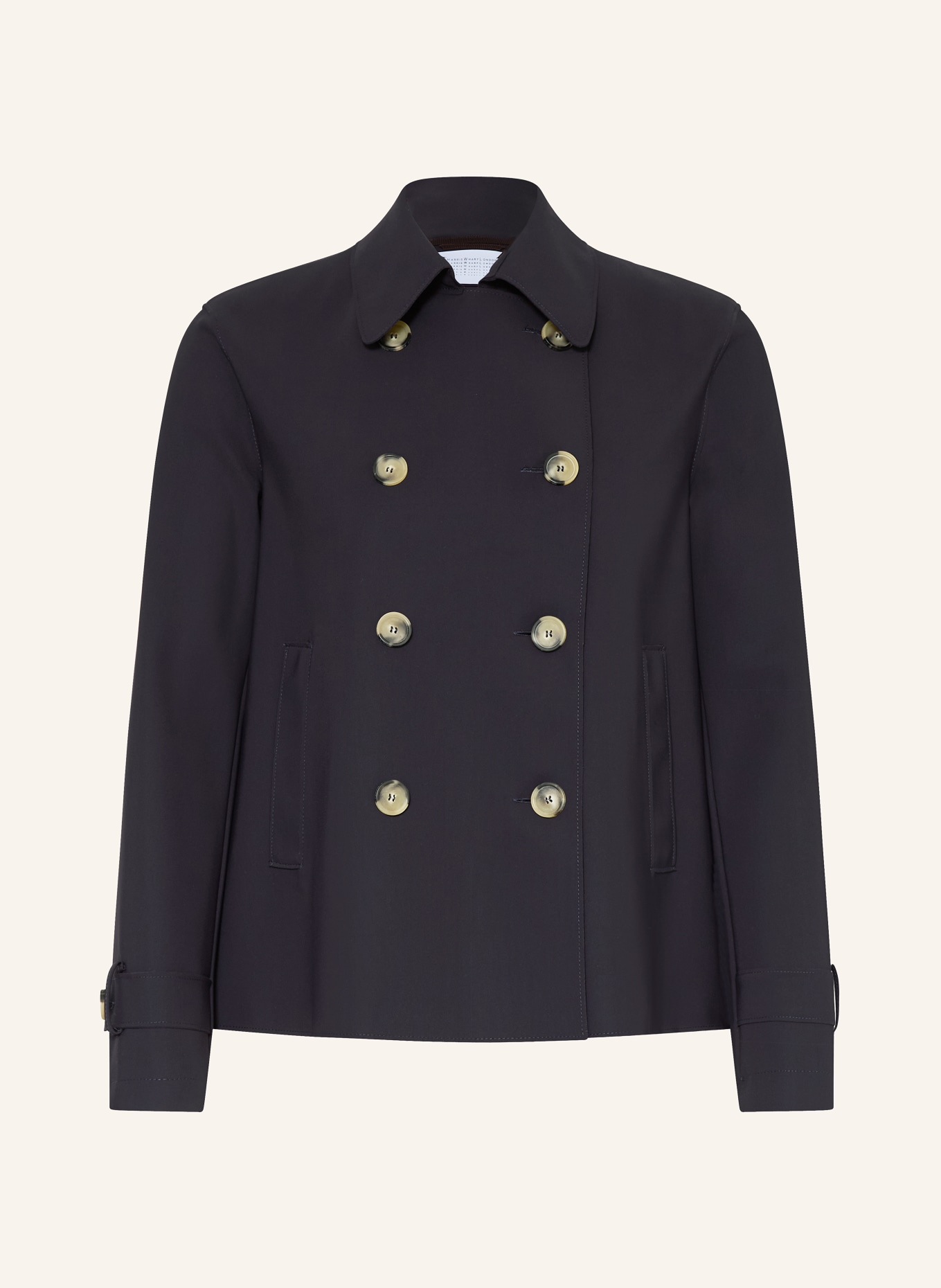HARRIS WHARF LONDON Trench-Jacke: DUNKELBLAU
