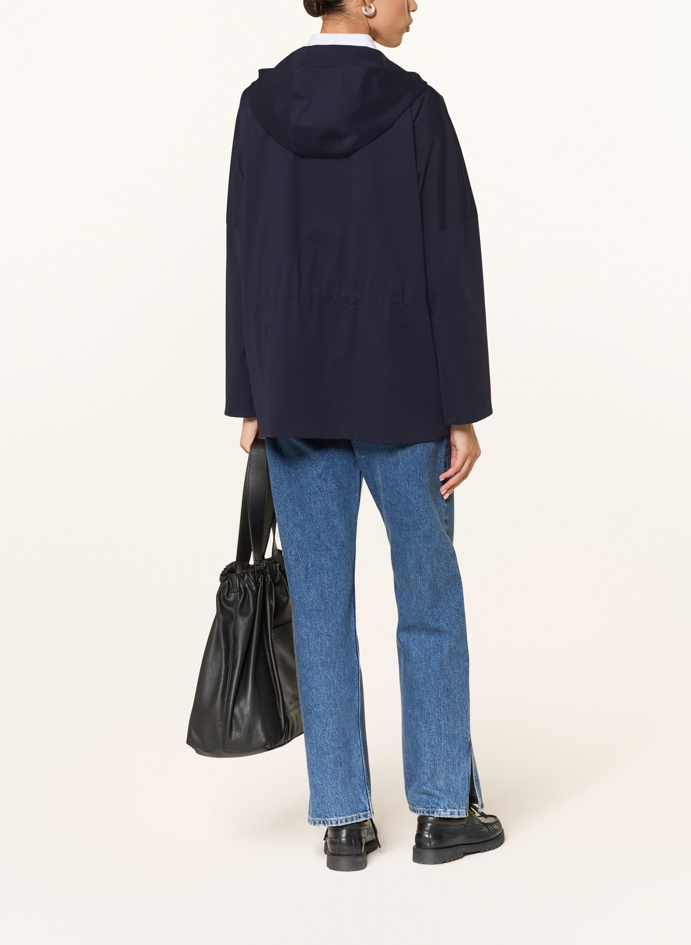 HARRIS WHARF LONDON rain jacket: DARK BLUE