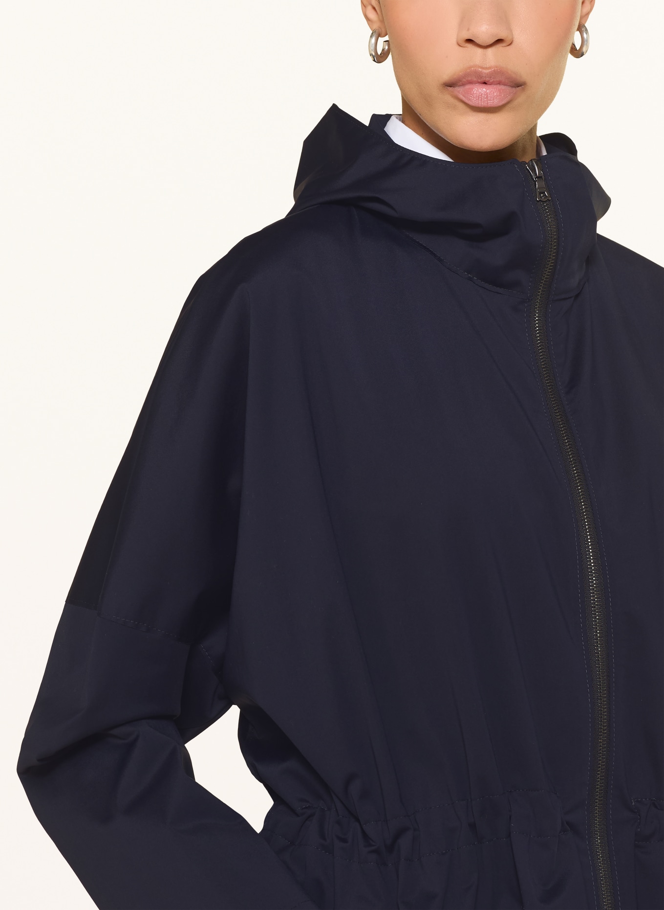 HARRIS WHARF LONDON rain jacket: DARK BLUE