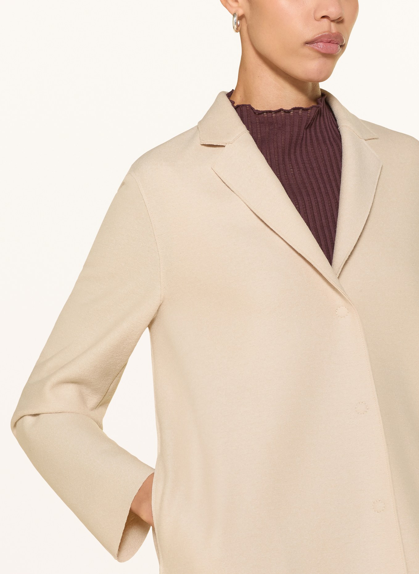 HARRIS WHARF LONDON Wollmantel: BEIGE