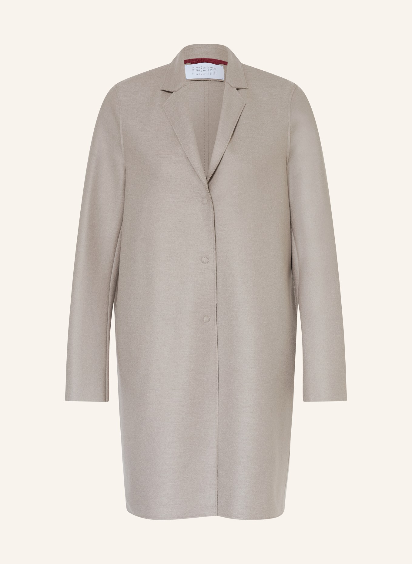 HARRIS WHARF LONDON Wollmantel: GRAU