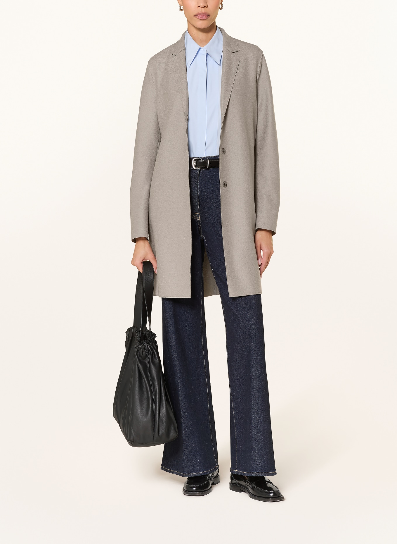 HARRIS WHARF LONDON Wollmantel: GRAU