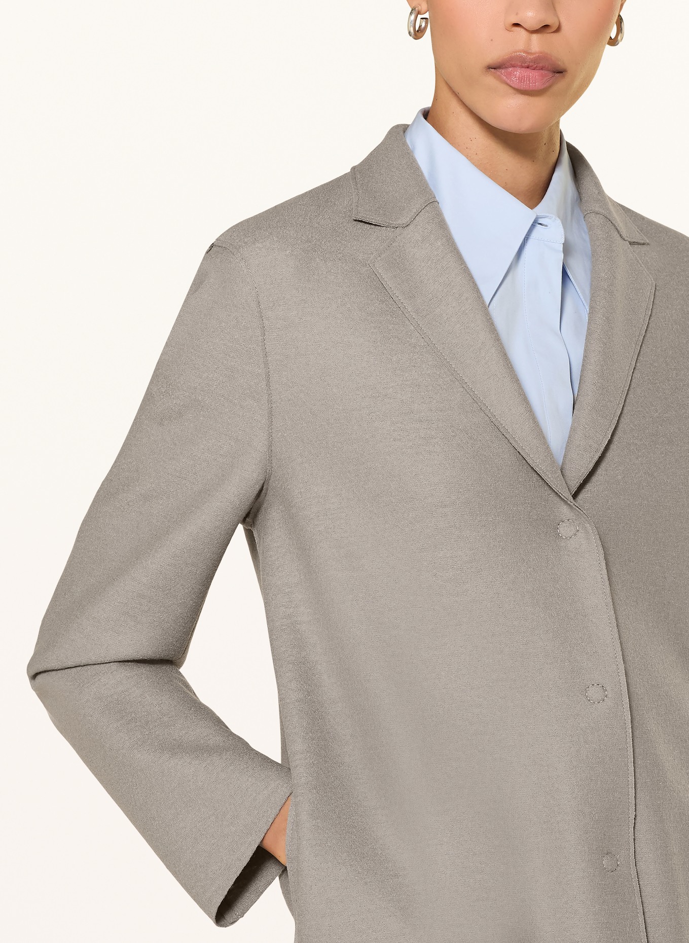 HARRIS WHARF LONDON Wollmantel: GRAU