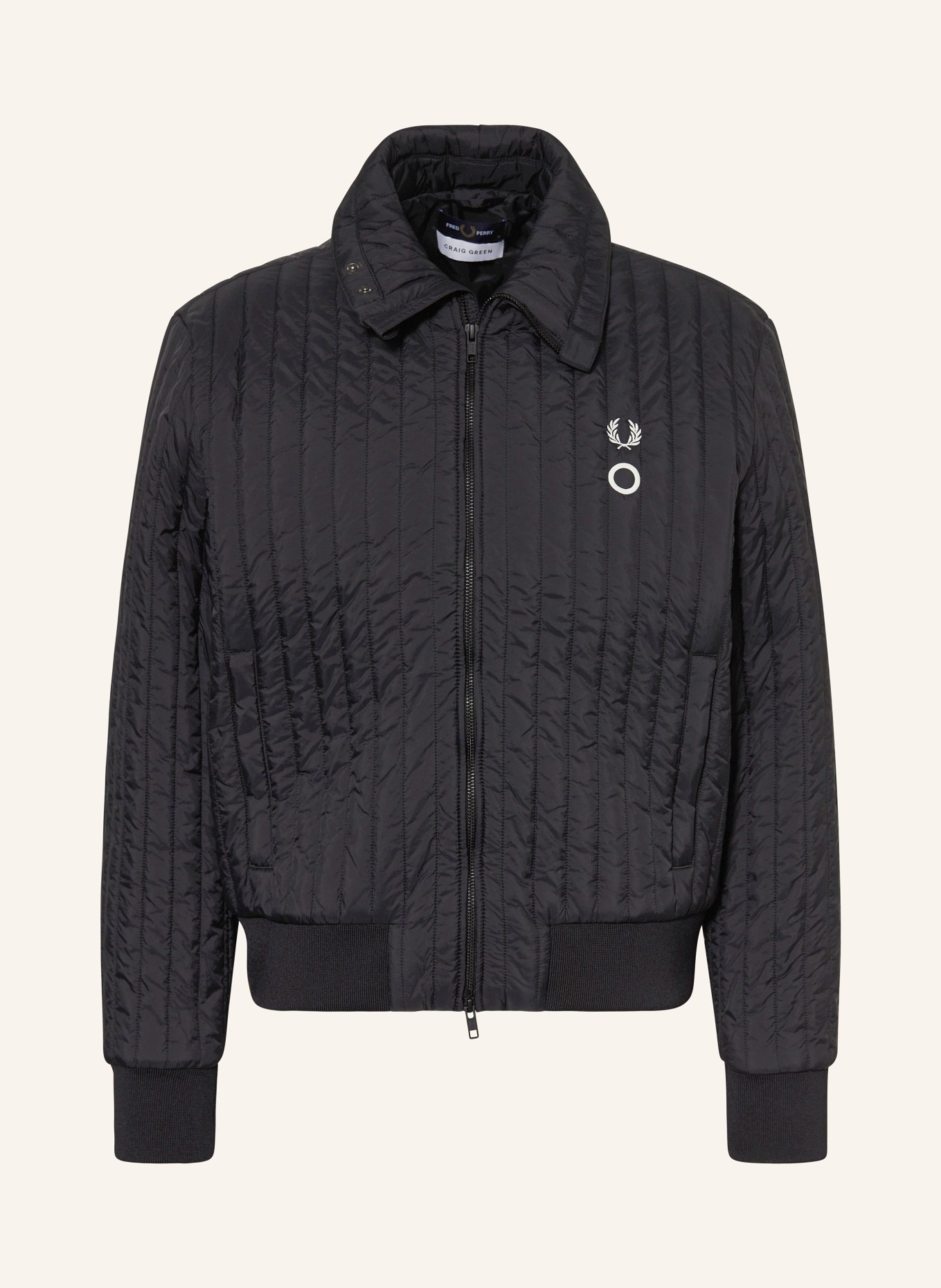 FRED PERRY Steppjacke: SCHWARZ