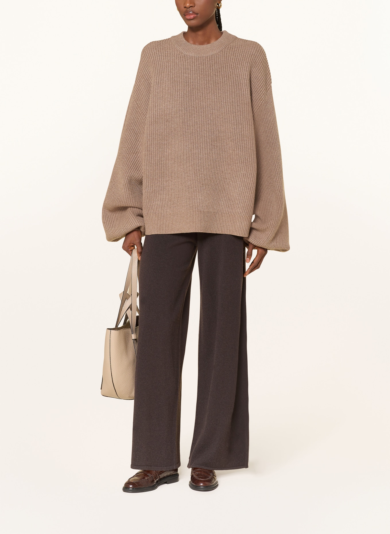 LEZU Pullover NALA: BRAUN