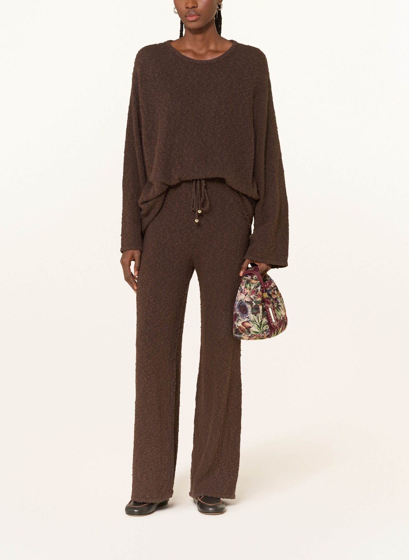 LEZU Strickhose TILDA: DUNKELBRAUN