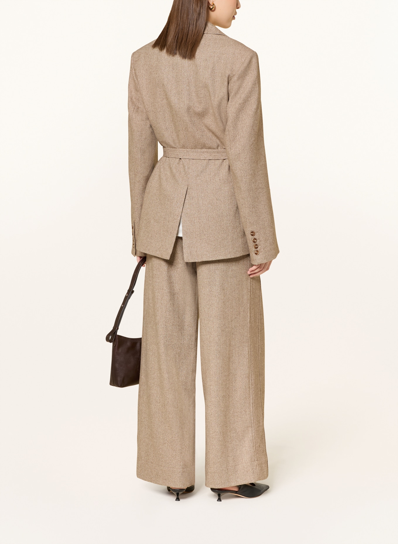 LEZU Blazer MALOU: BEIGE / WEISS