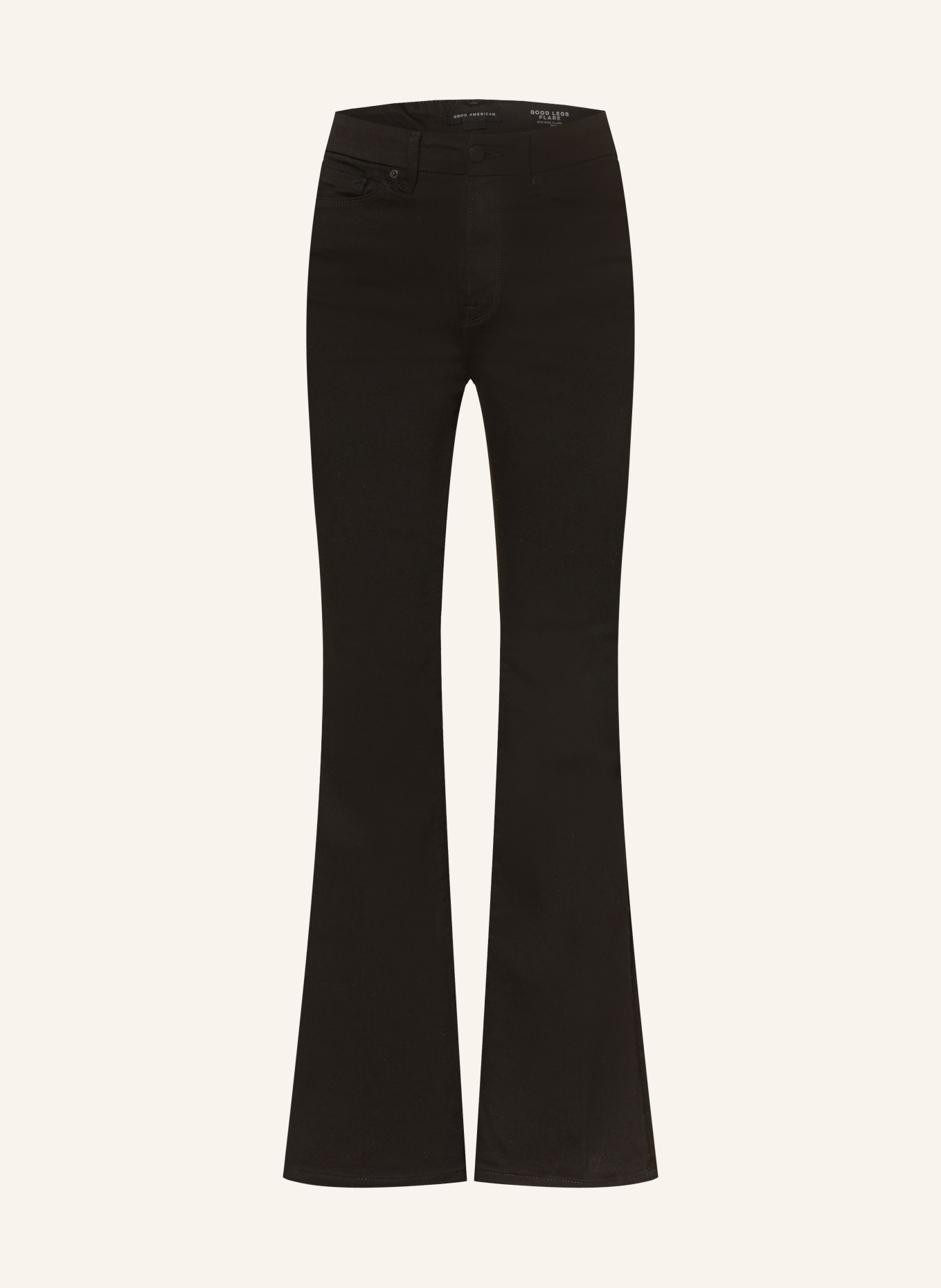 GOOD AMERICAN Flared Jeans NEVER FADES GOOD LEGS: 001 BLACK