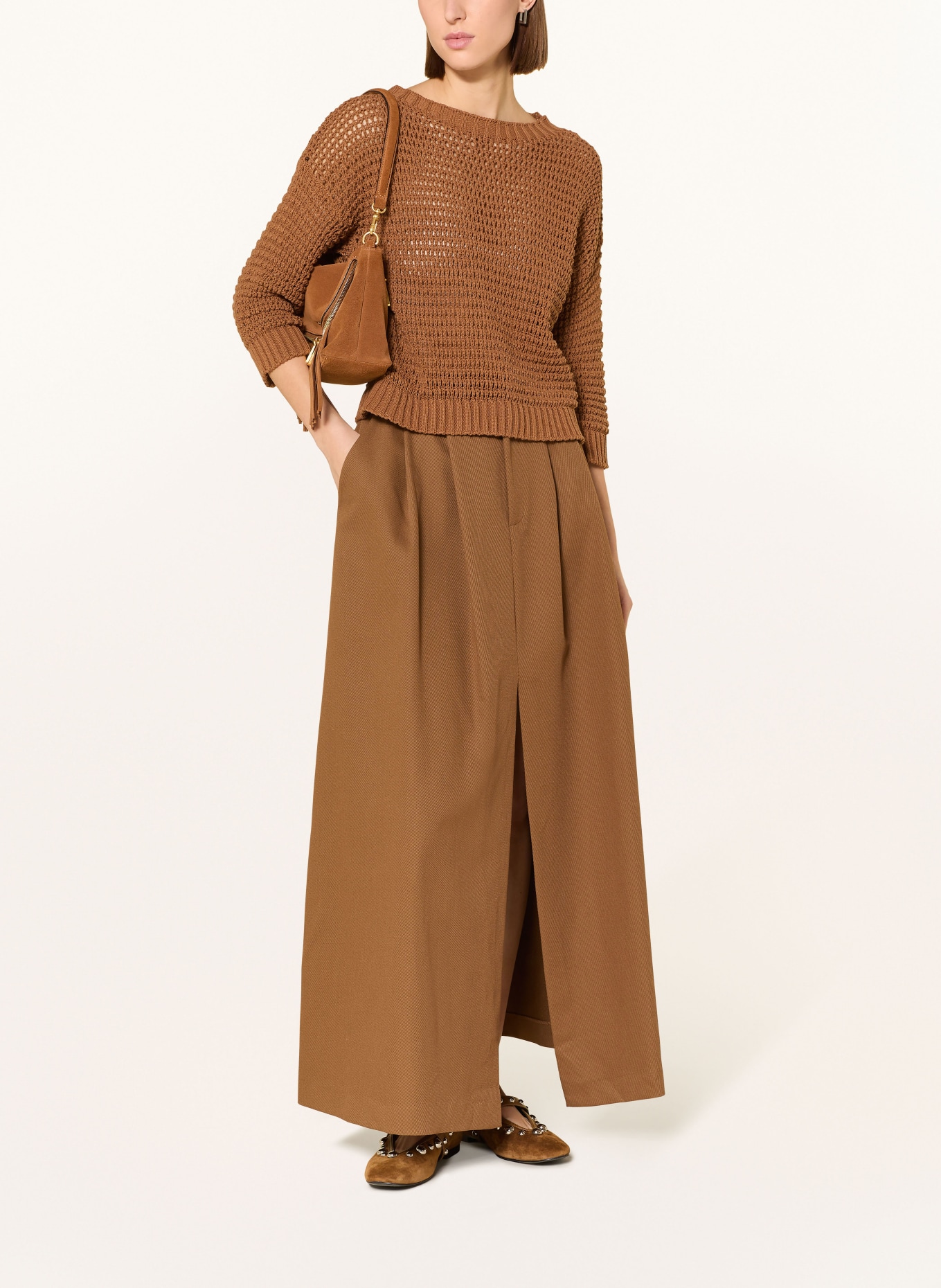 darling harbour Pull à manches 3/4: CARAMEL