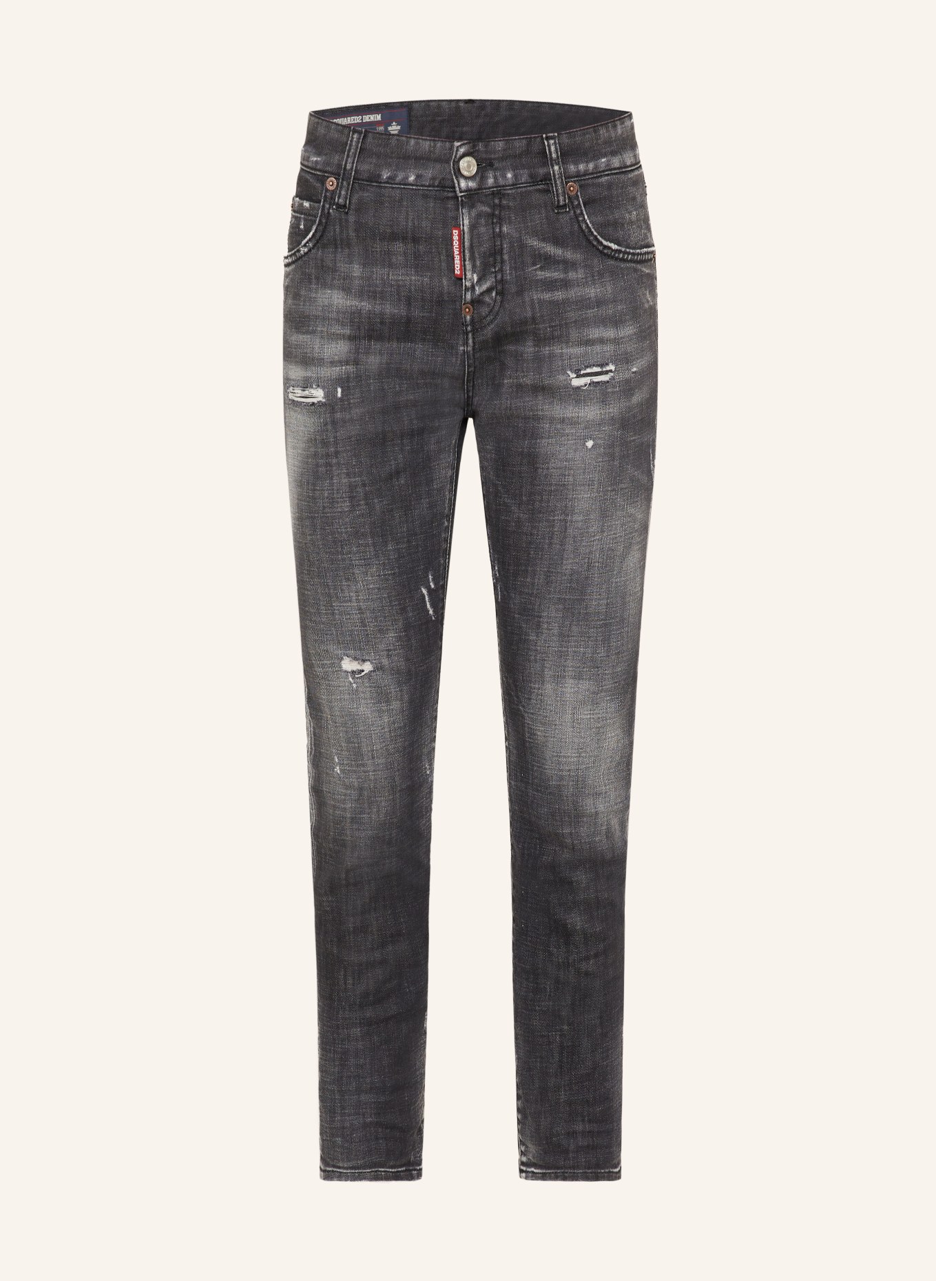 DSQUARED2 Cropped Jeans TEDDY: 900 BLACK