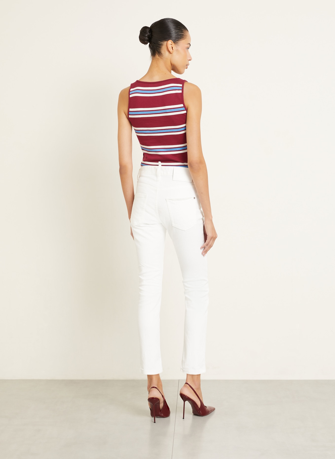 DSQUARED2 Cropped jeans TEDDY: 100 WHITE