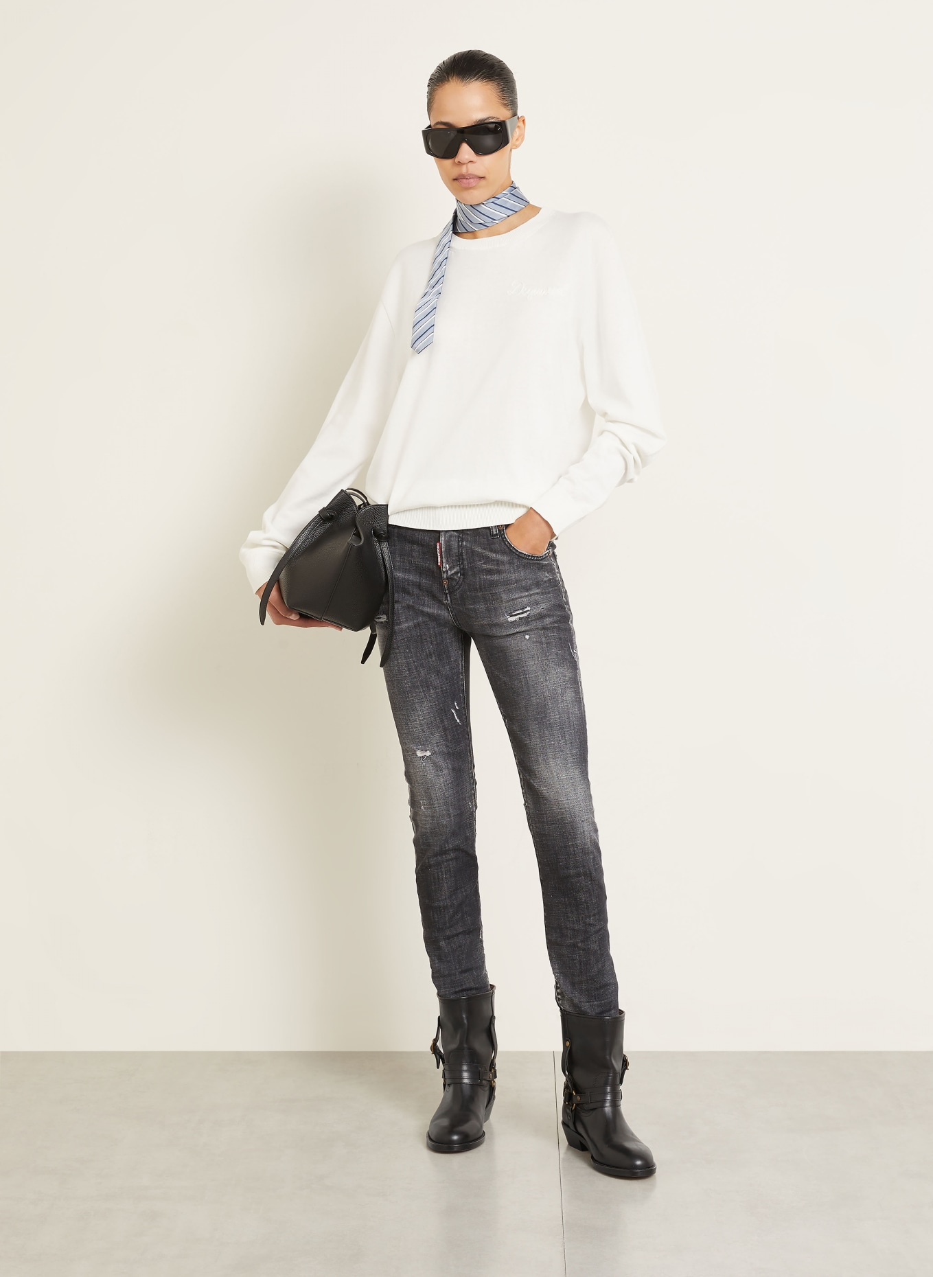 DSQUARED2 Pullover: WEISS