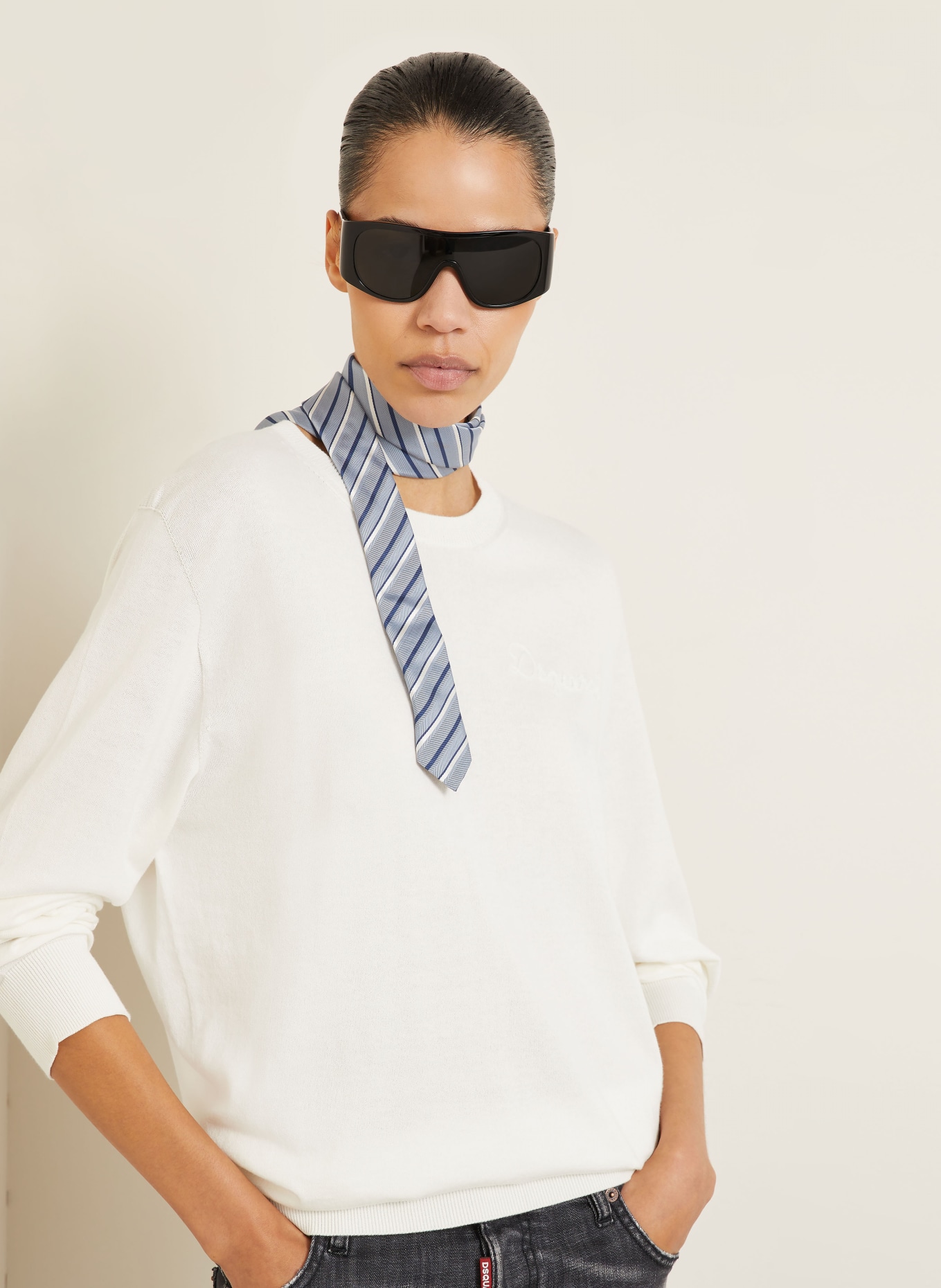 DSQUARED2 Pullover: WEISS