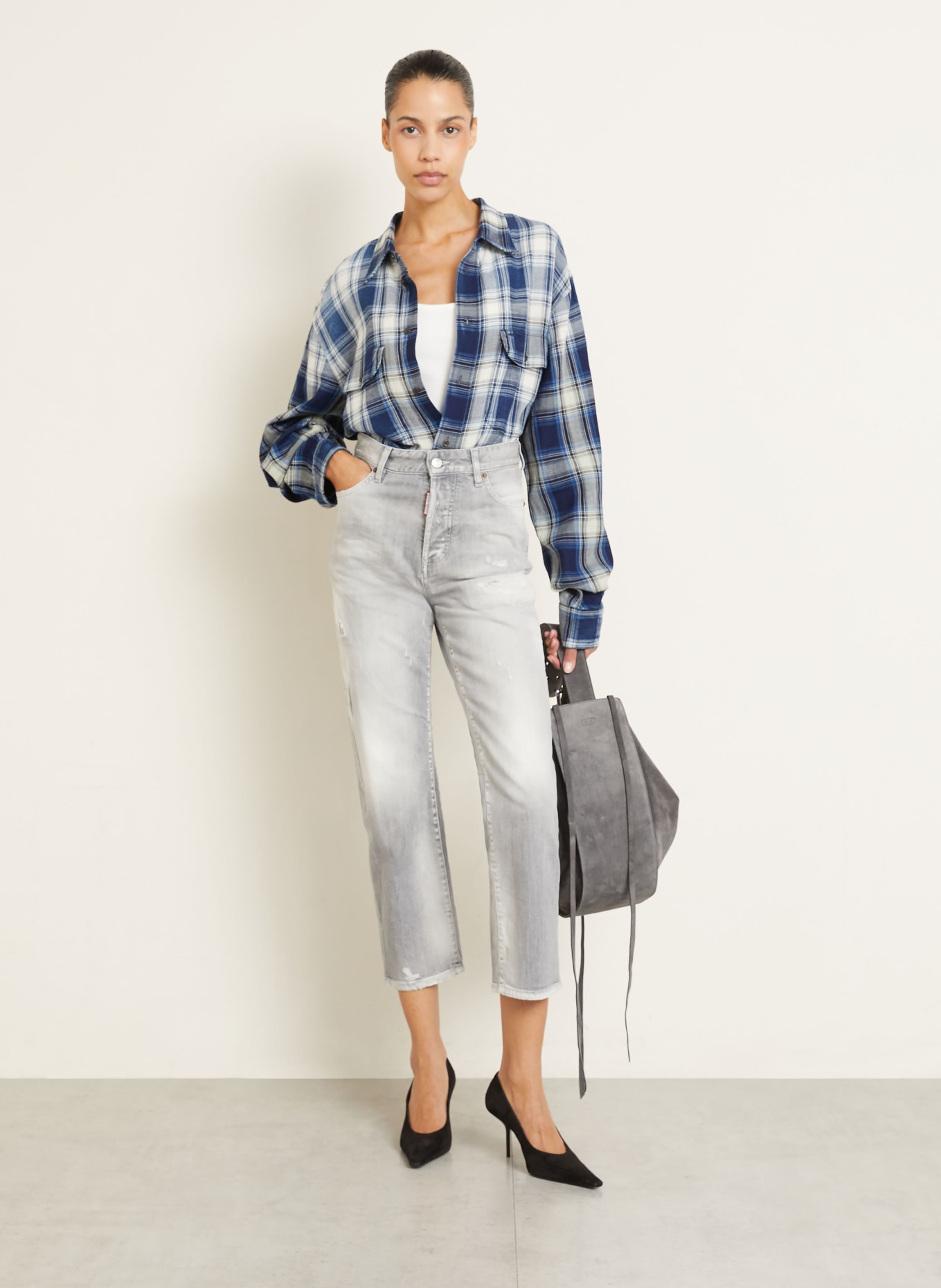 DSQUARED2 Destroyed Jeans BOSTON: 852 GREY