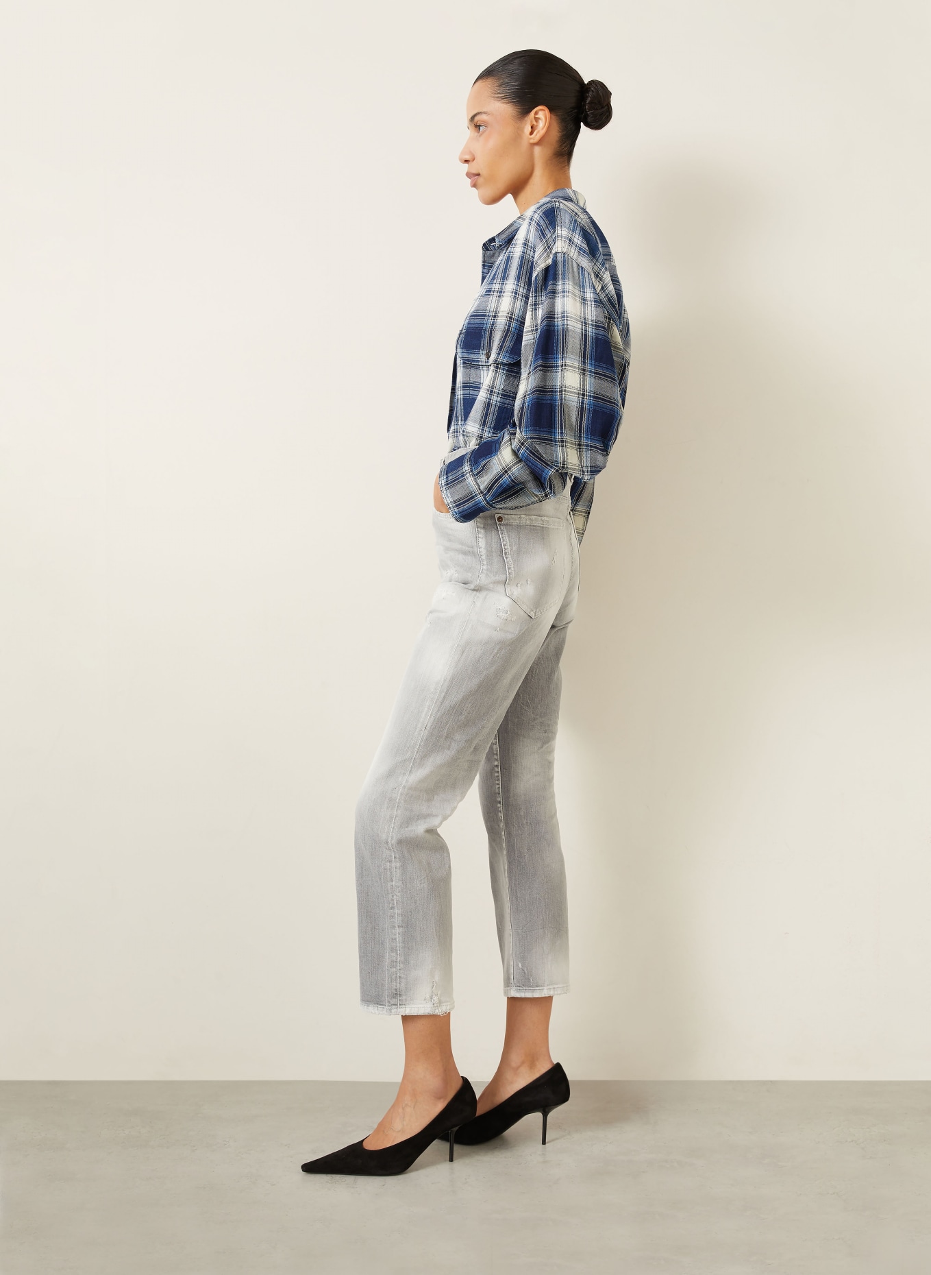 DSQUARED2 Destroyed Jeans BOSTON: 852 GREY