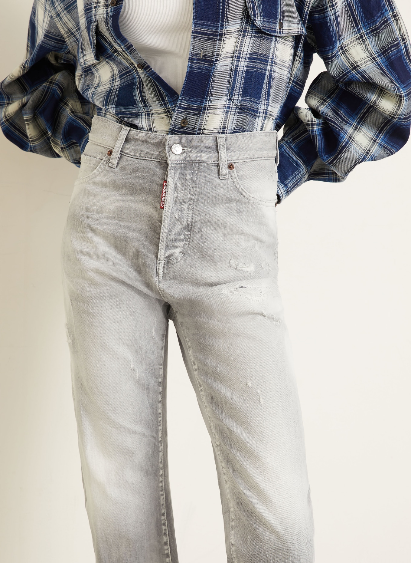 DSQUARED2 Destroyed Jeans BOSTON: 852 GREY