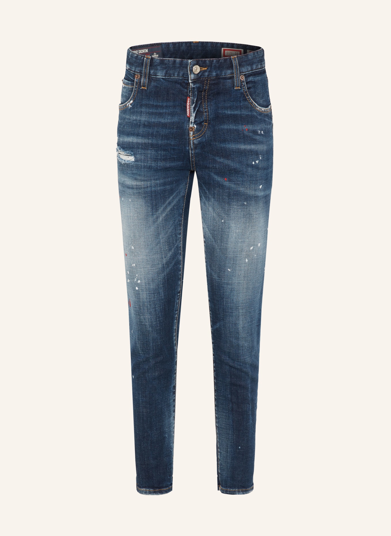 DSQUARED2 Cropped Jeans TEDDY: 470 NAVY BLUE