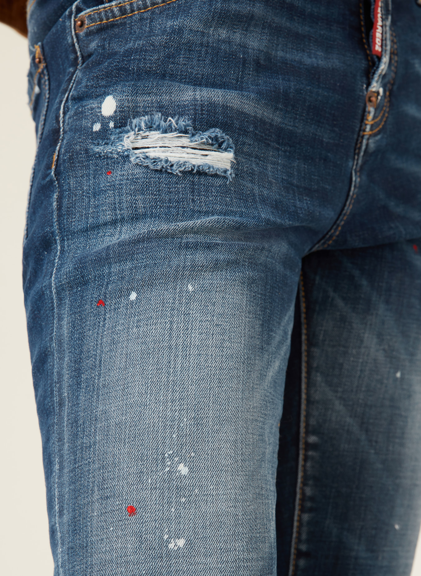 DSQUARED2 Cropped Jeans TEDDY: 470 NAVY BLUE