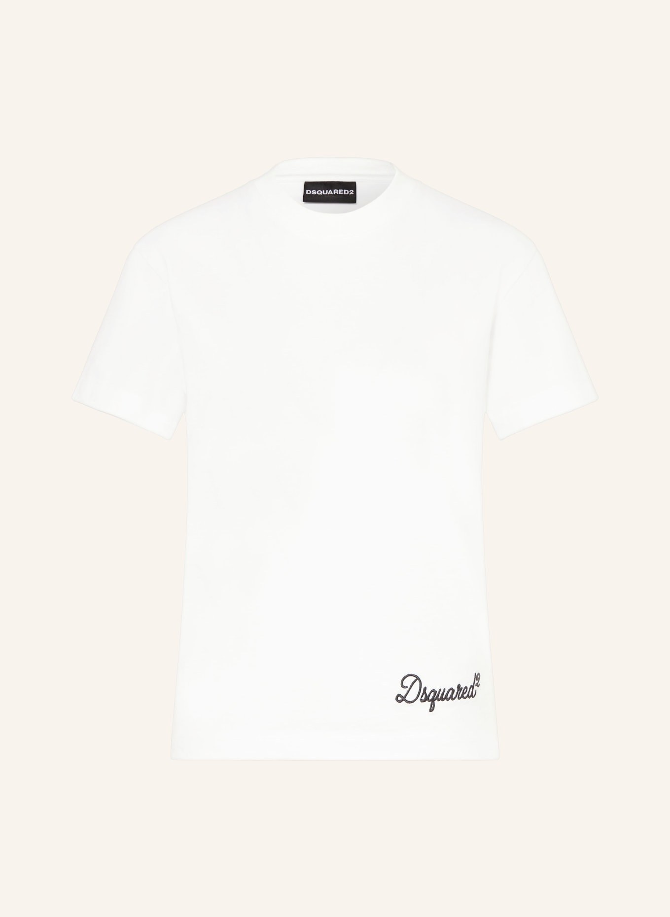 DSQUARED2 T-Shirt SIGNATURE JUST RIGHT FIT: WEISS