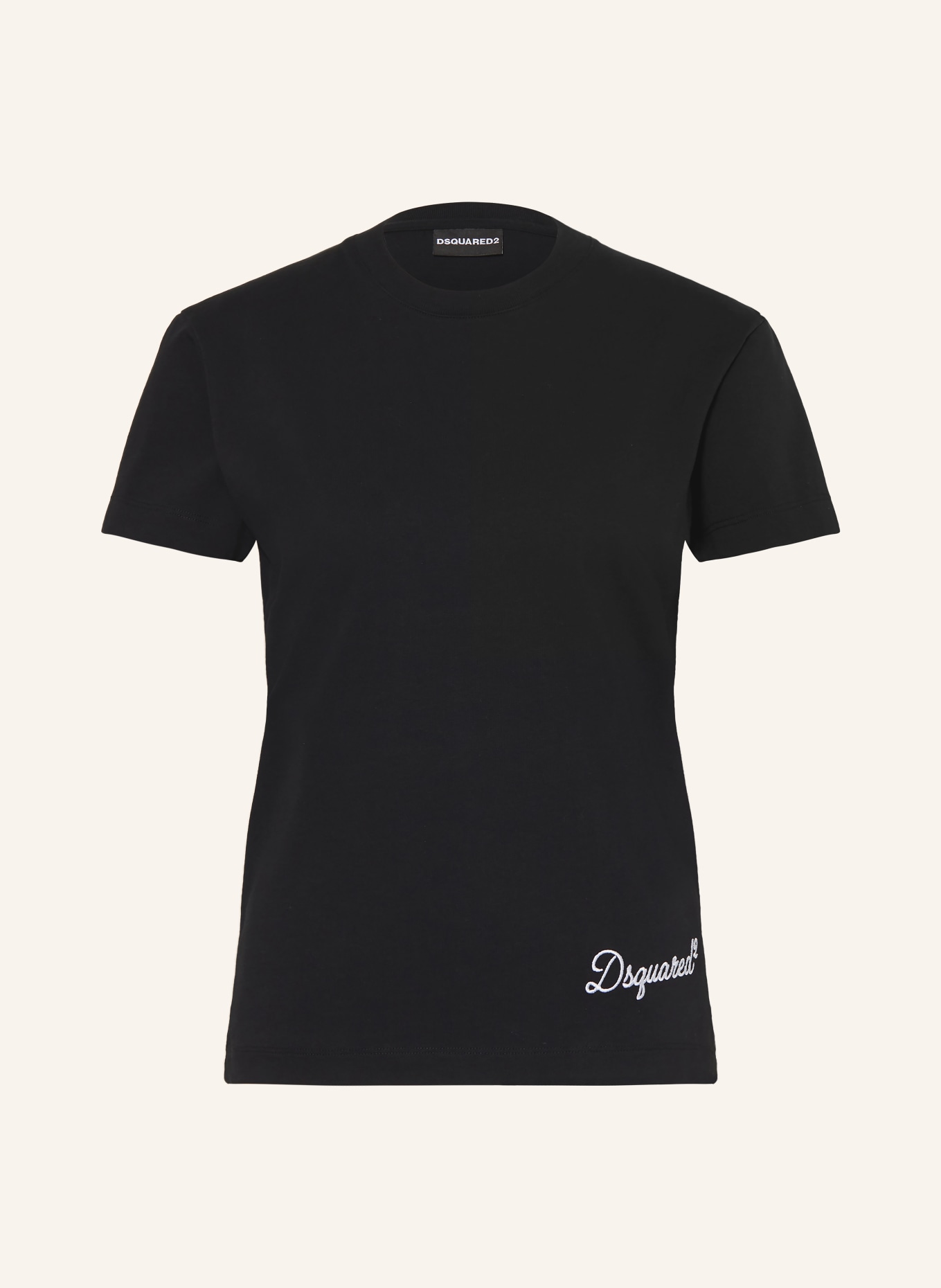 DSQUARED2 T-Shirt SIGNATURE JUST RIGHT FIT: SCHWARZ