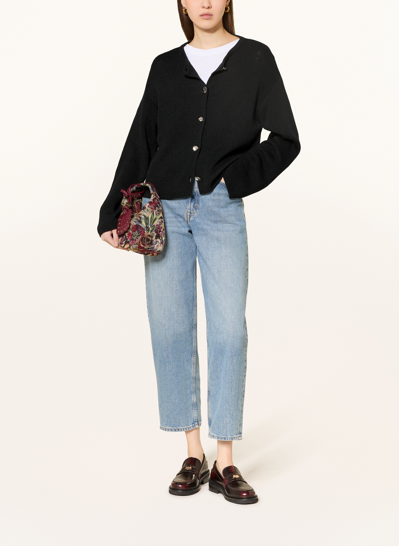 MRS & HUGS Strickjacke: SCHWARZ