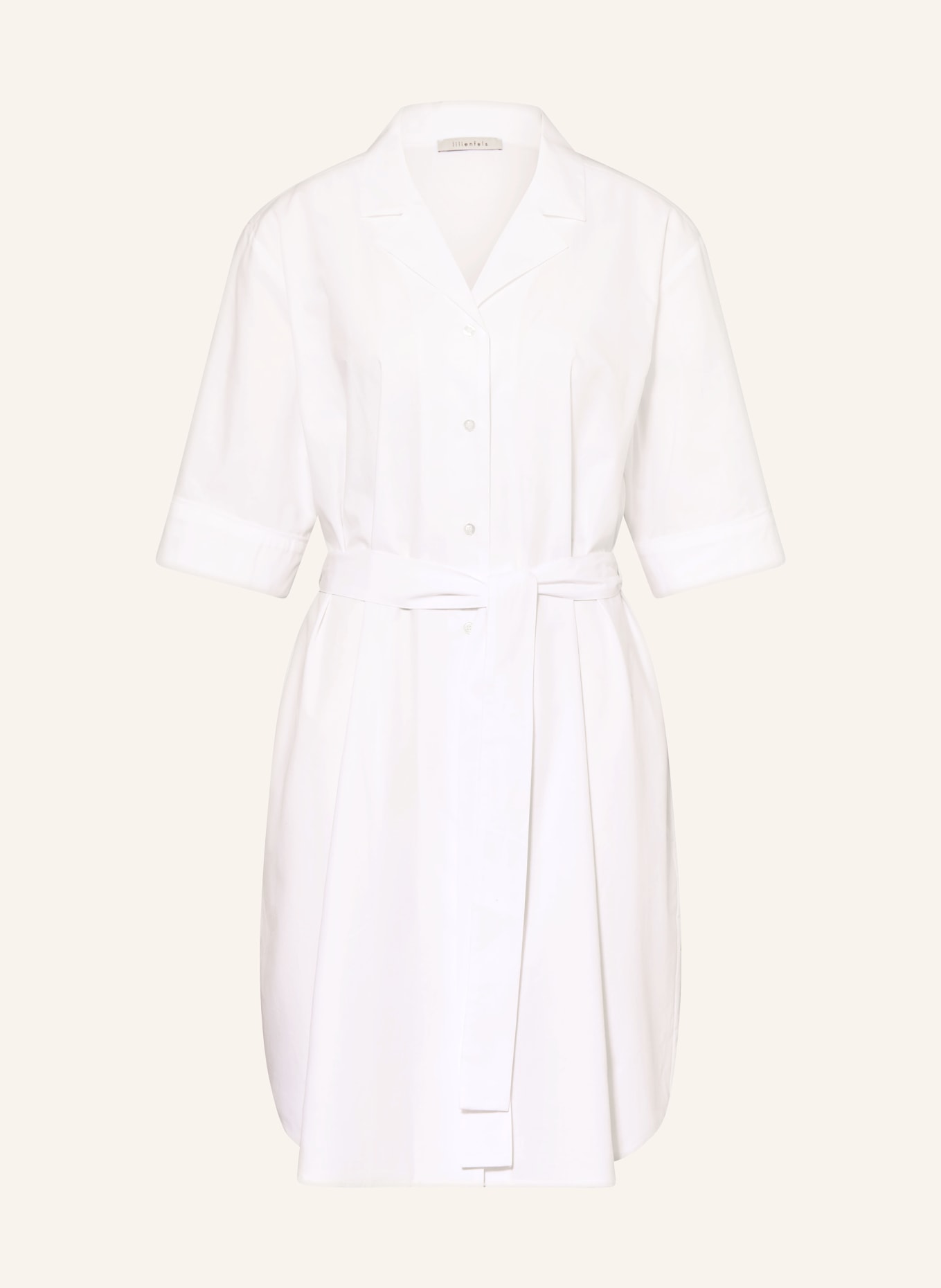lilienfels Hemdblusenkleid: WEISS