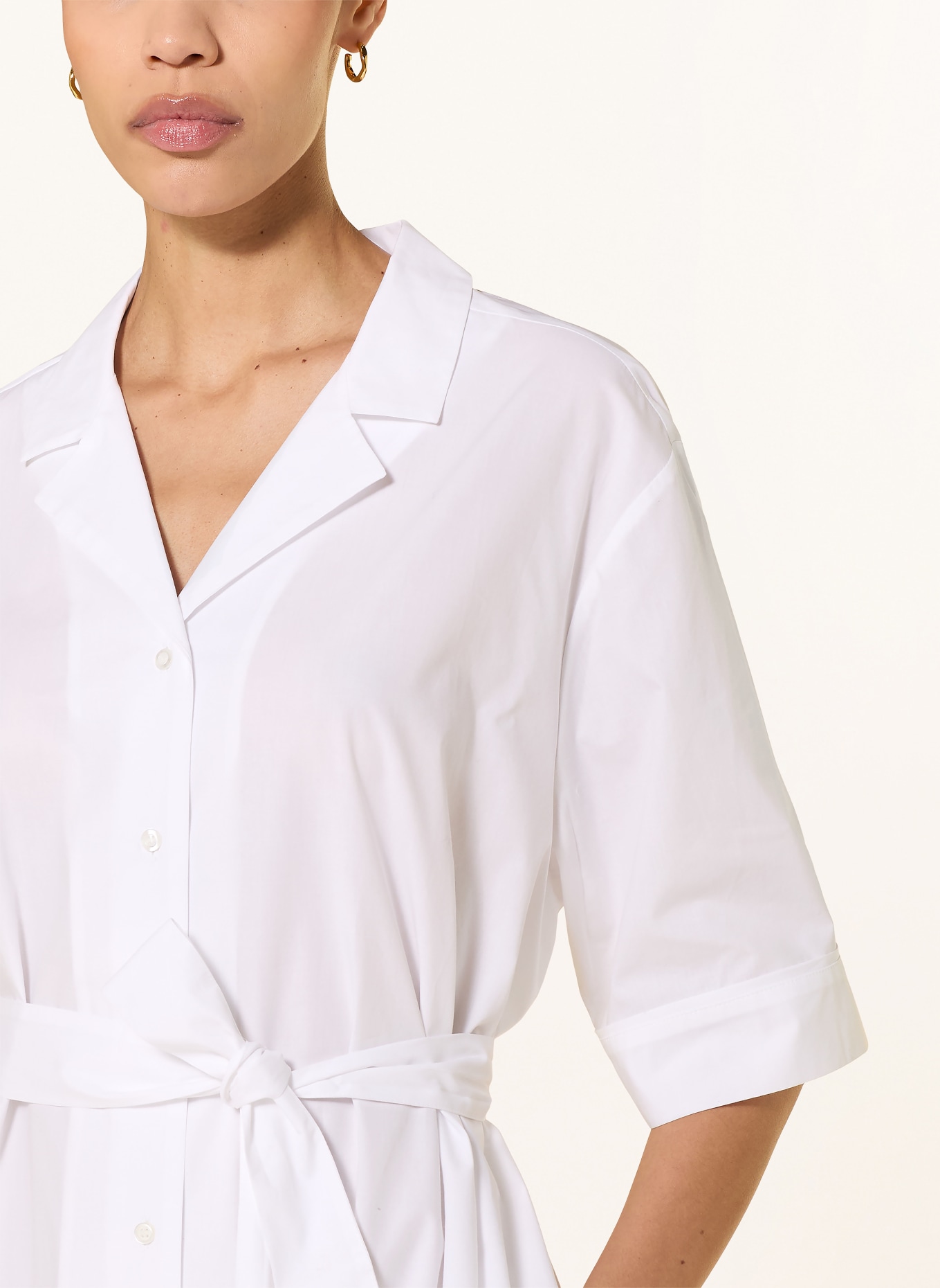 lilienfels Hemdblusenkleid: WEISS