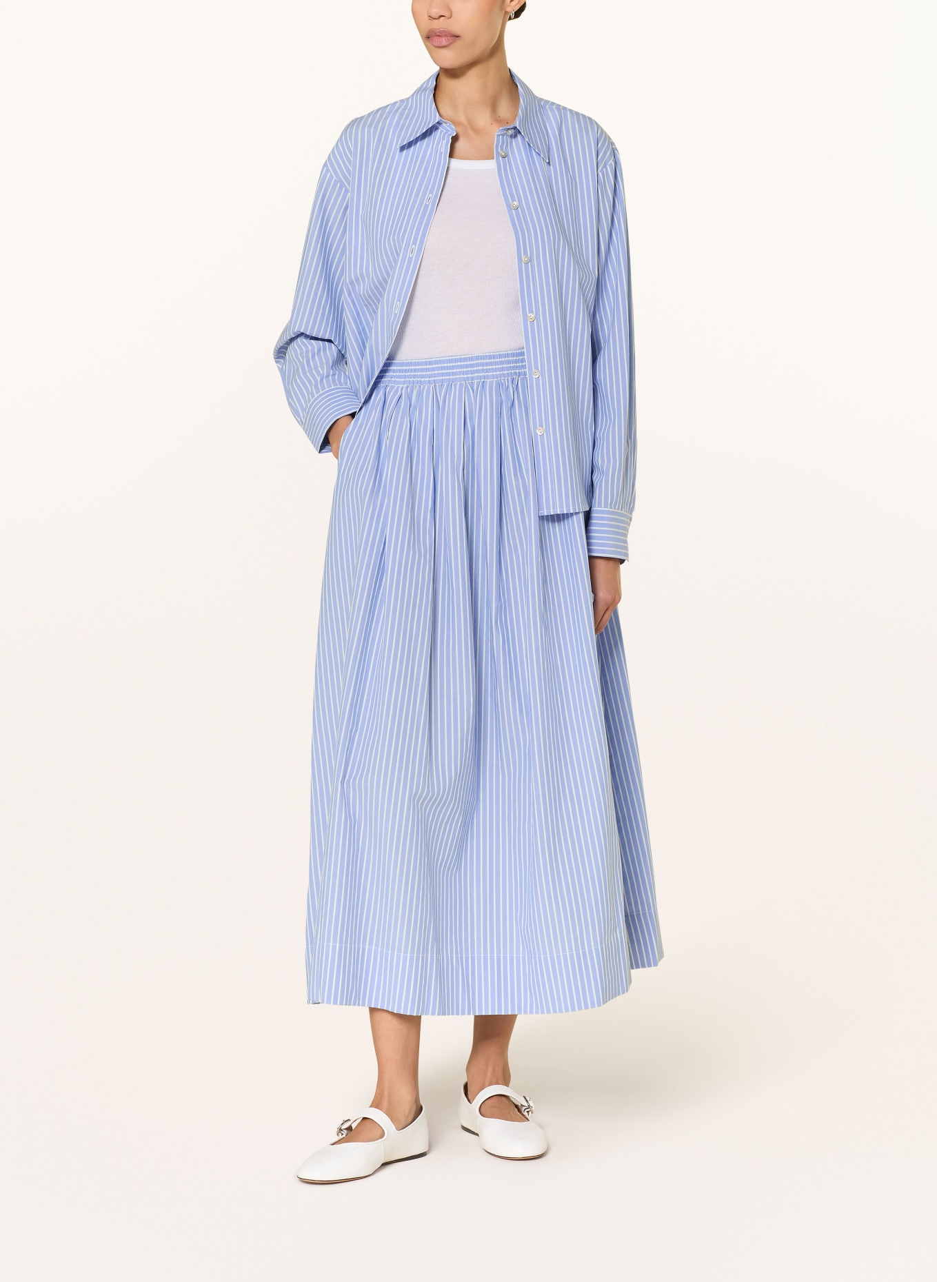 lilienfels skirt: LIGHT BLUE / WHITE