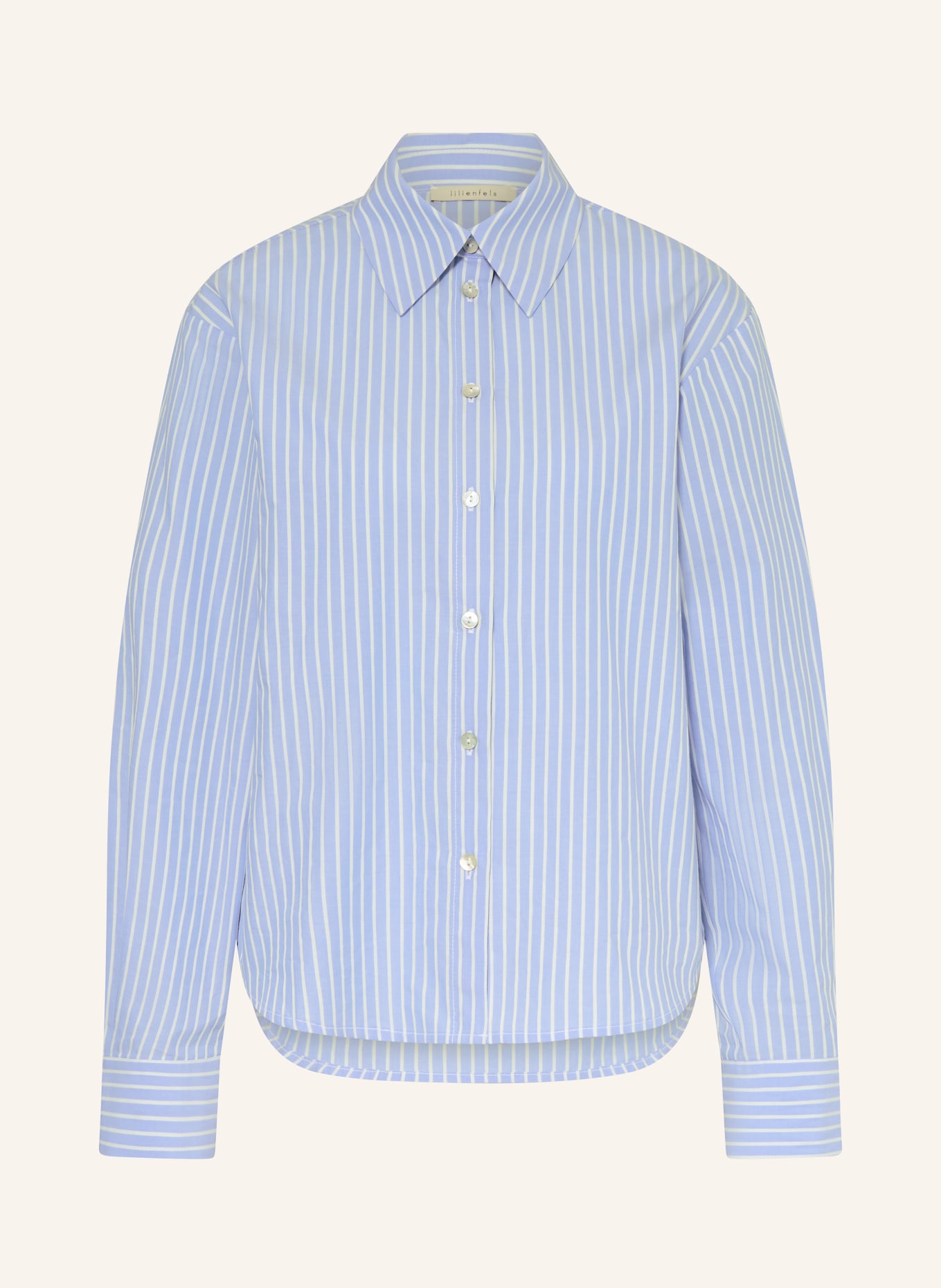 lilienfels Hemdbluse: HELLBLAU / WEISS