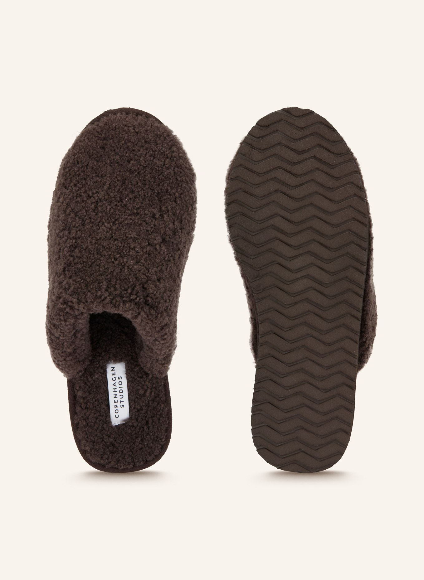 COPENHAGEN STUDIOS Hausschuhe CPH881: DUNKELBRAUN