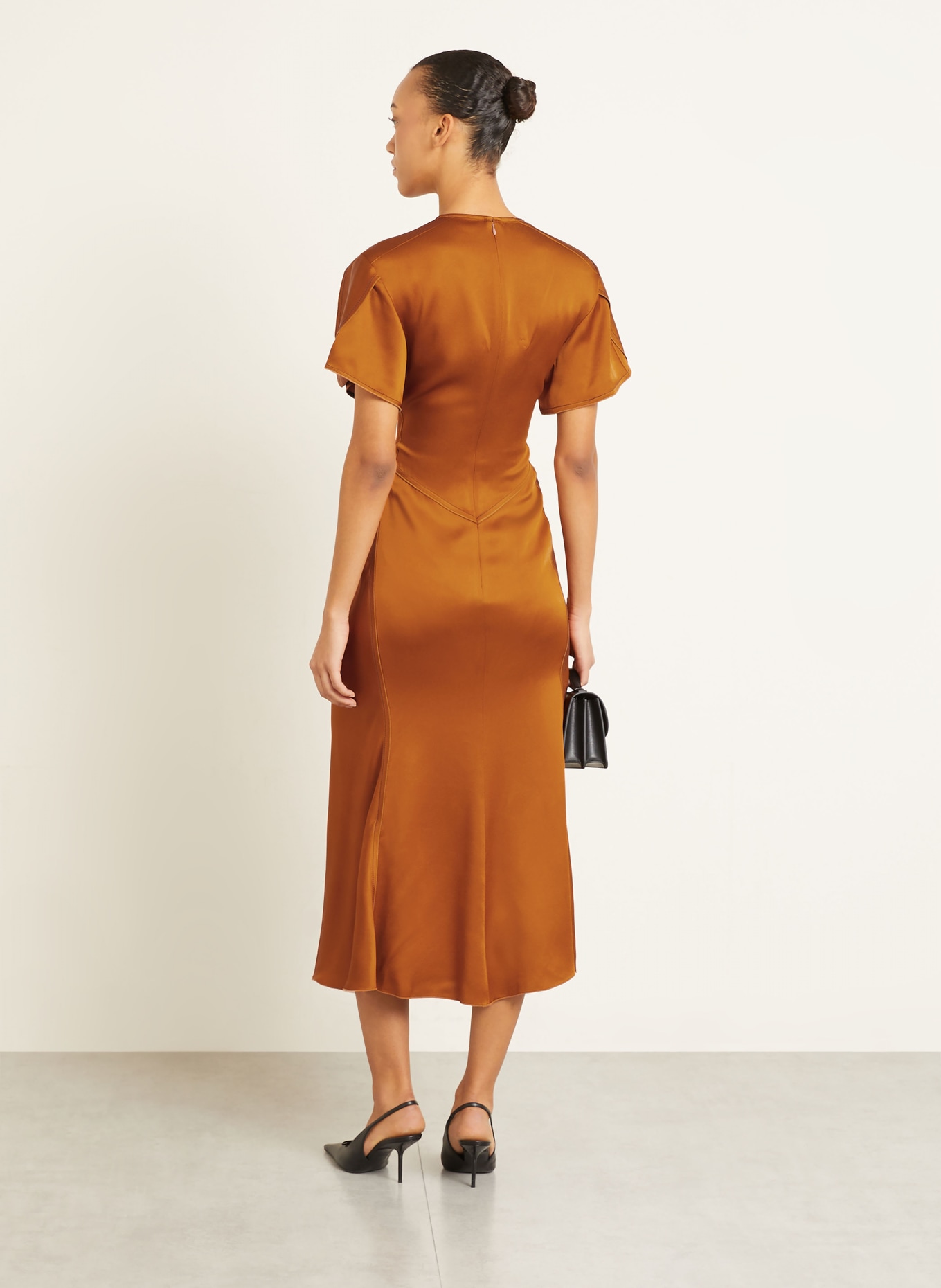VICTORIA BECKHAM Cocktailkleid: DUNKELORANGE
