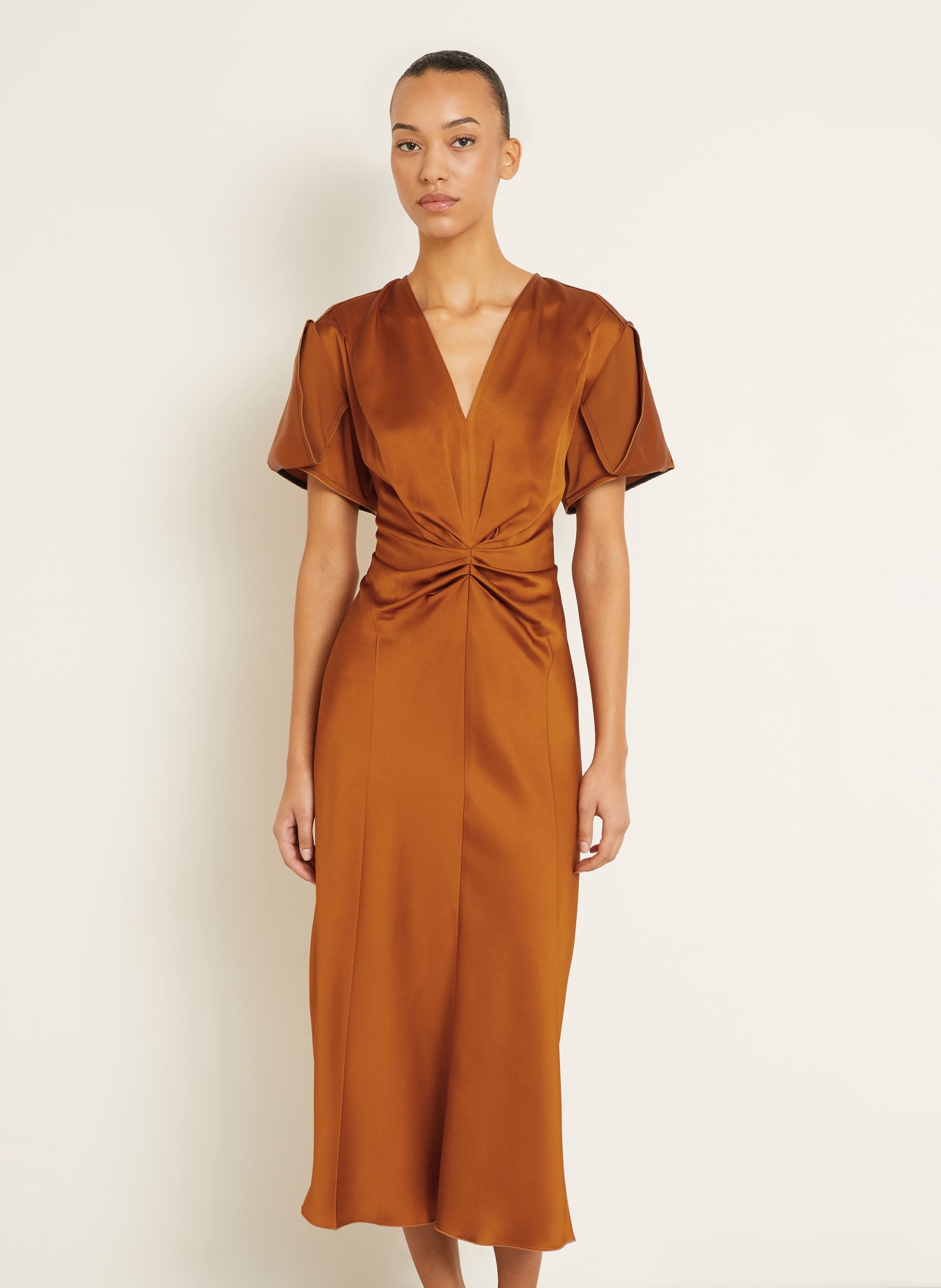 VICTORIA BECKHAM Cocktailkleid: DUNKELORANGE