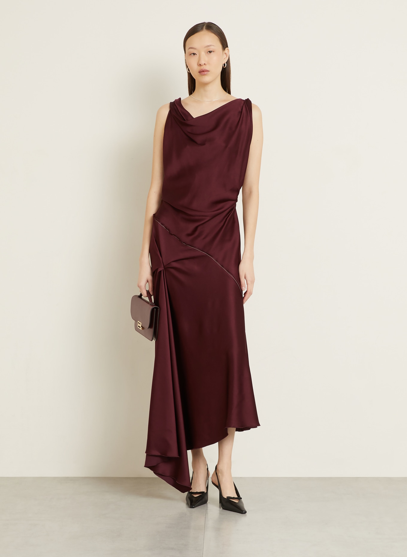 VICTORIA BECKHAM Abendkleid: DUNKELROT