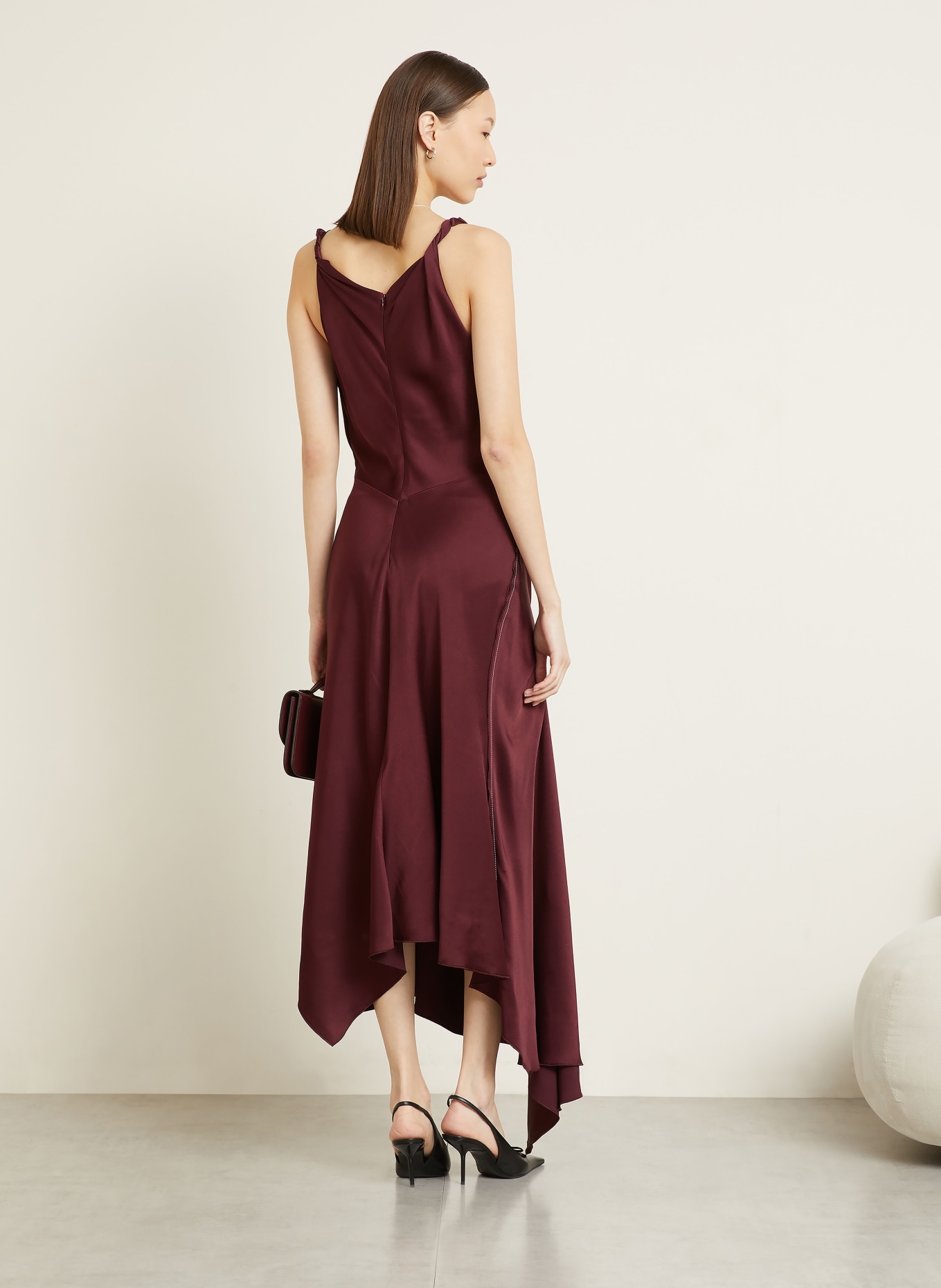 VICTORIA BECKHAM Abendkleid: DUNKELROT