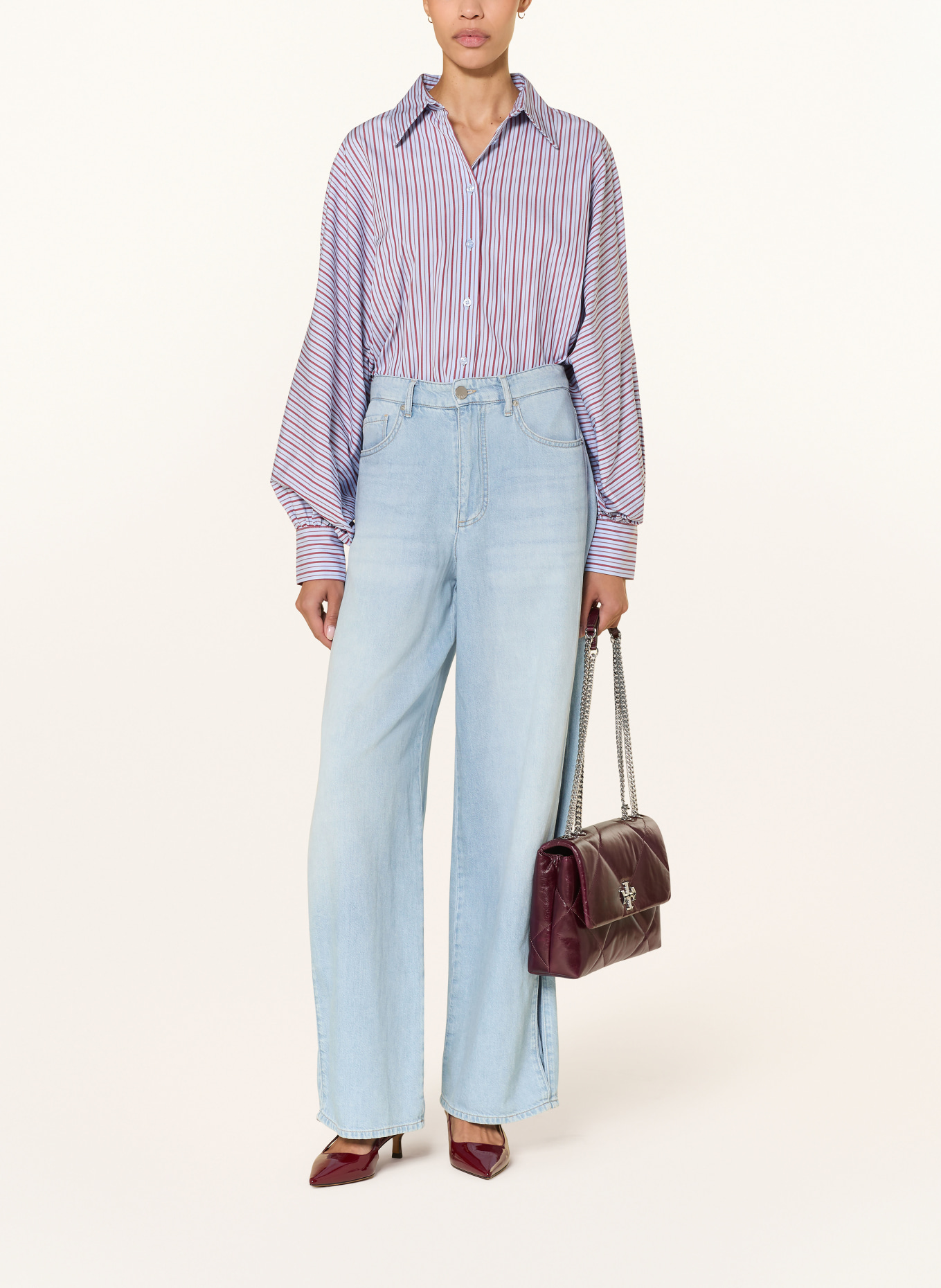 ROSSI Straight Jeans TAYRA: 810 HELLBLAU