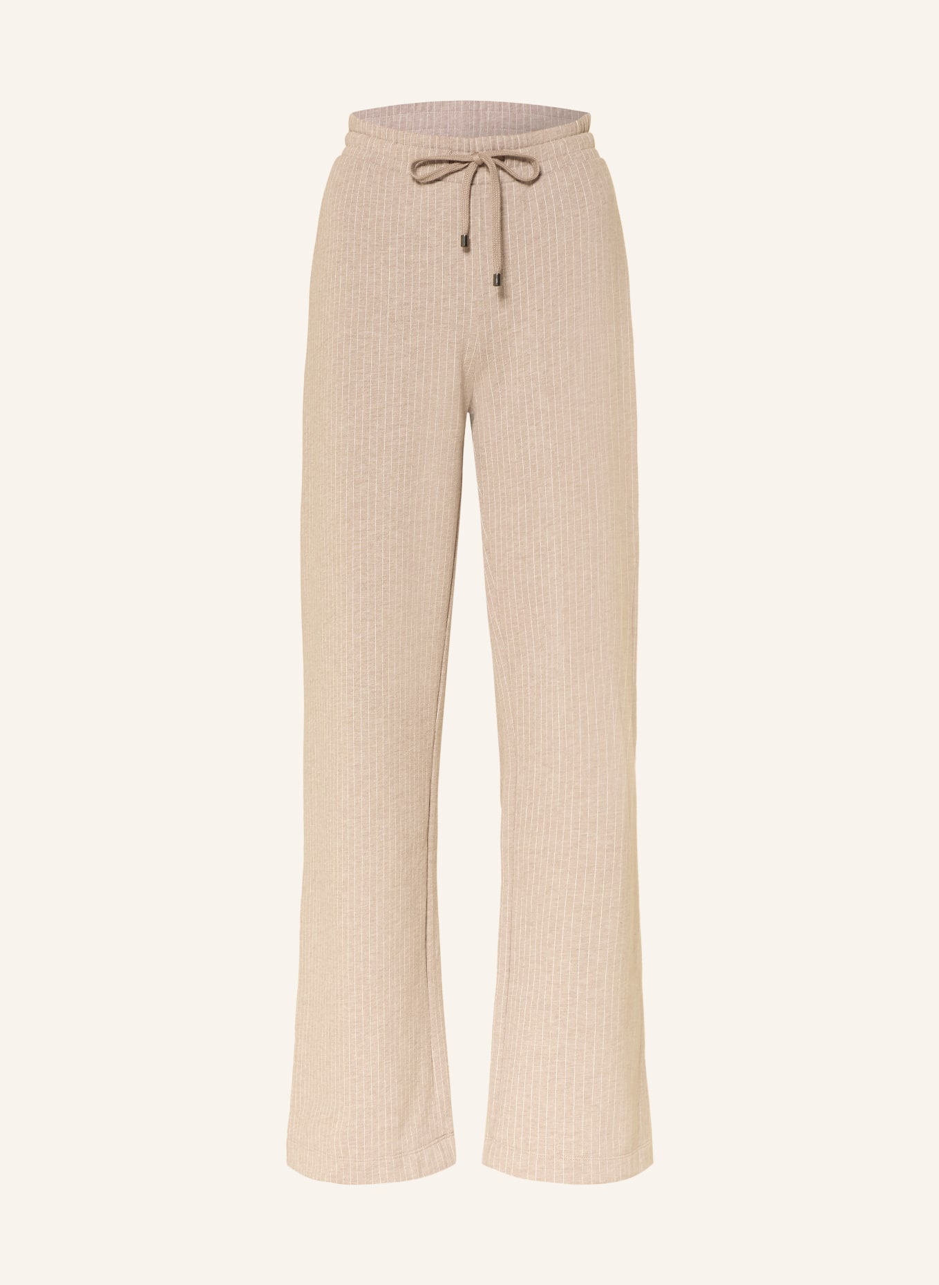 Juvia Pantalon de survêtement MARISA: BEIGE / BLANC