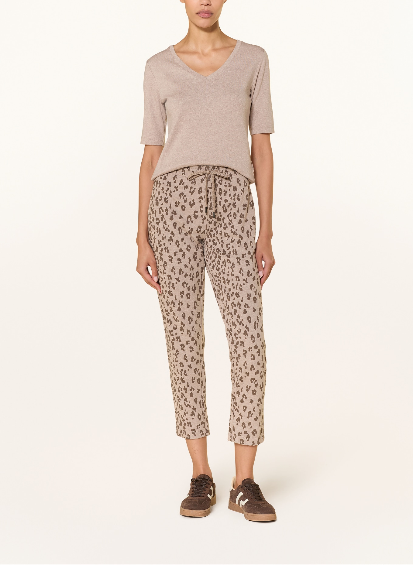 Juvia Pantalon de survêtement STINA: BEIGE / MARRON
