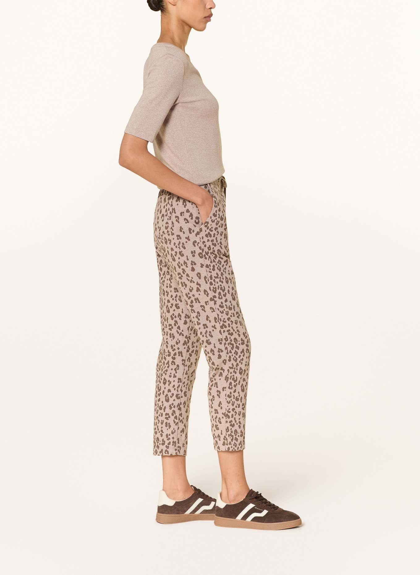 Juvia Pantalon de survêtement STINA: BEIGE / MARRON