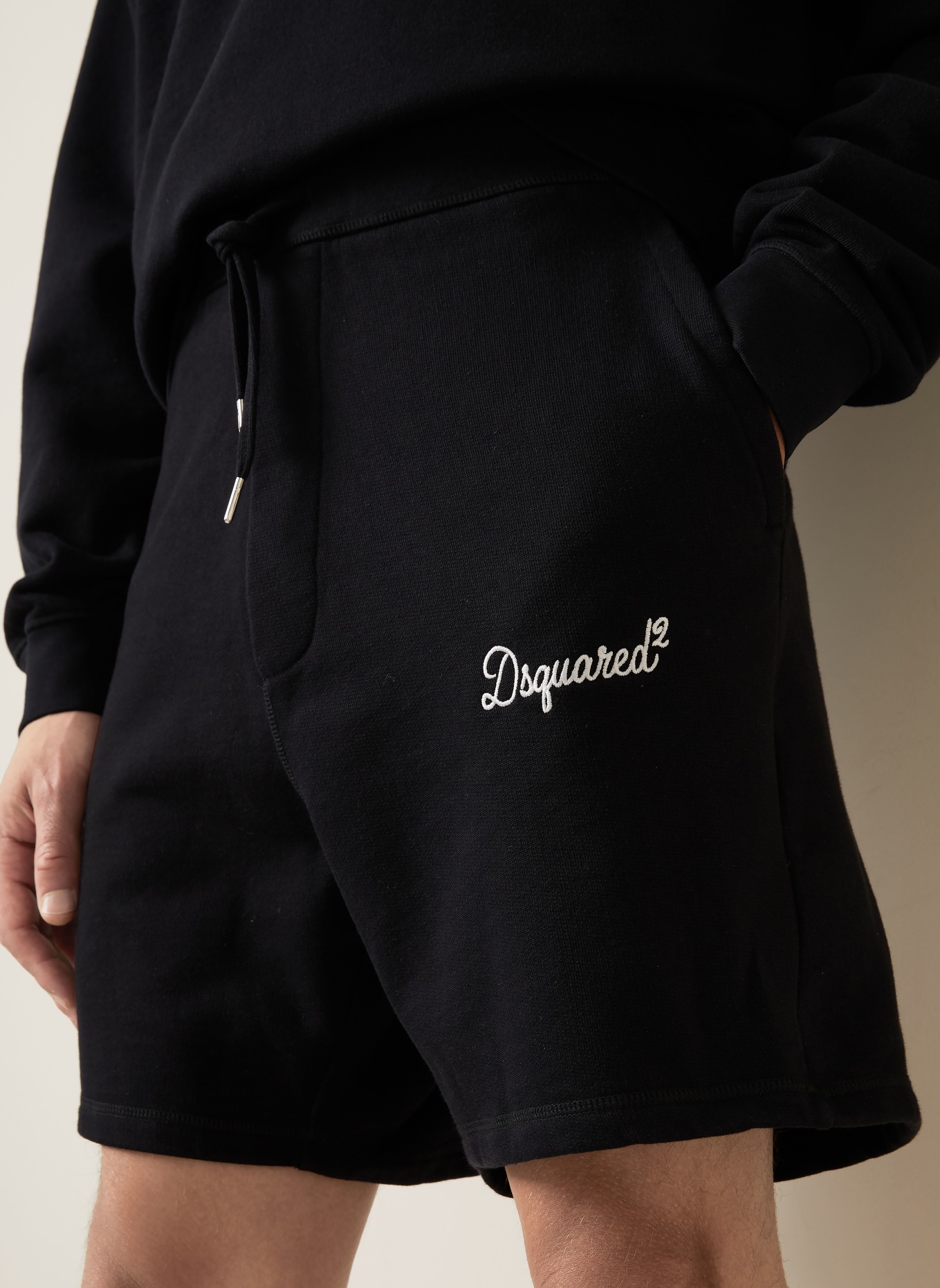 DSQUARED2 sweat shorts: BLACK